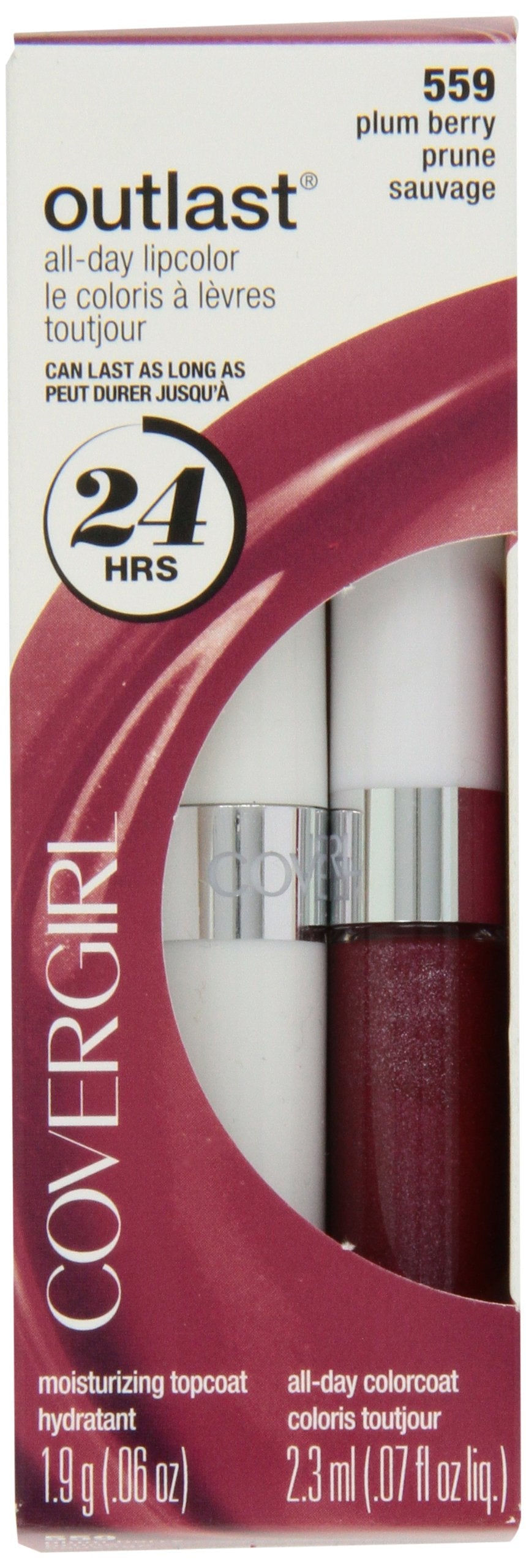 CoverGirl Outlast All Day Two Step Lipcolor, Plum Berry 559, 0.13 Ounce Beauty & Personal Care COVERGIRL