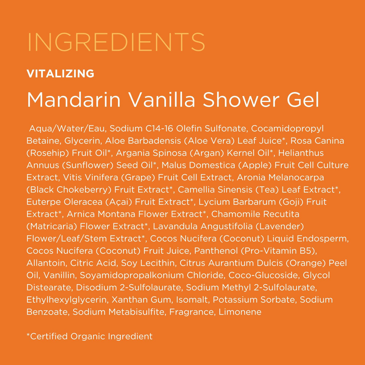 Andalou Naturals Mandarin Vanilla Vitalizing Shower Gel, 8.5 Ounce Beauty & Personal Care Andalou Naturals