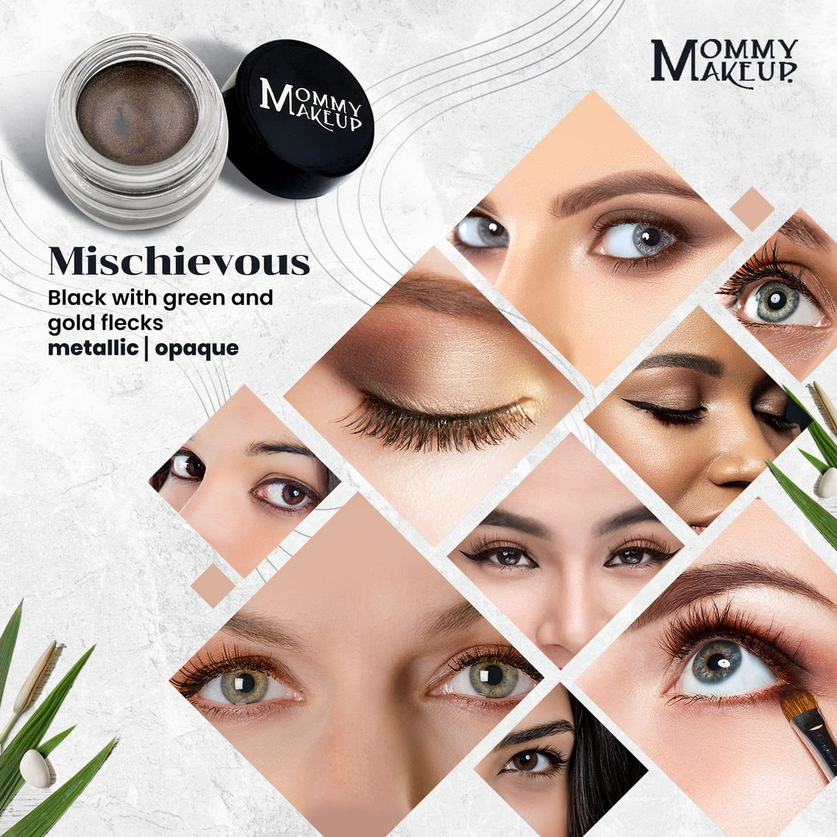 Mommy Makeup Waterproof Stay Put Gel Eyeliner Pot with Micropigments - Smudge-Proof, Long Lasting, Highly Pigmented Cream Eye Liner, 0.14 oz Beauty & Personal Care Mommy Makeup