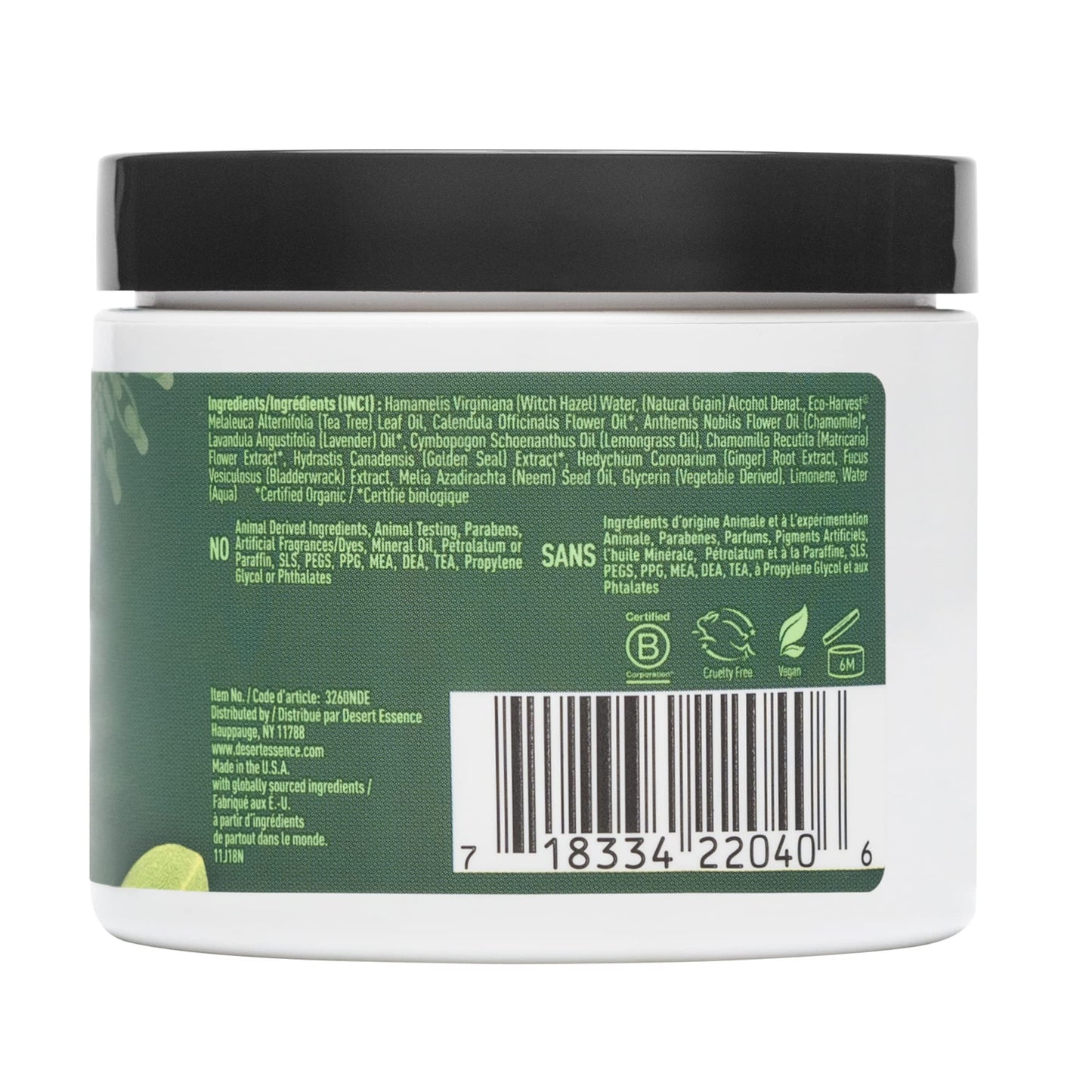 Desert Essene Daily Facial Cleansing Pads with Pure Australian Tea Tree, Witch Hazel, Calendula & Chamomile - Reduce Oil, Minimize Pores - Plant-Based Beauty & Personal Care Desert Essence