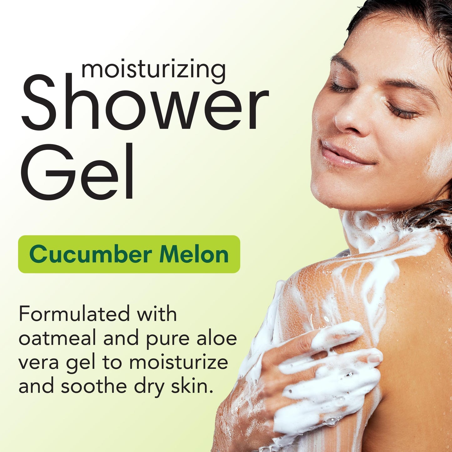 ShiKai Daily Moisturizing Shower Gel (Cucumber Melon, 12 oz) | Gentle Formula | With Aloe Vera & Oatmeal for Soft, Healthy Skin | Dry Skin Relief Beauty & Personal Care ShiKai