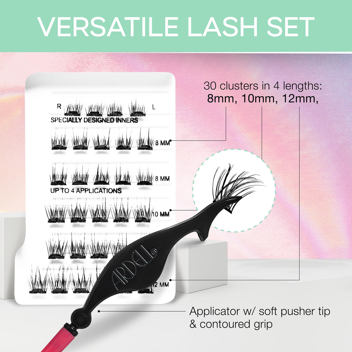 Ardell Naked Press On Lashes, Lash Clusters Self Adhesive Eyelashes, 1 Pack