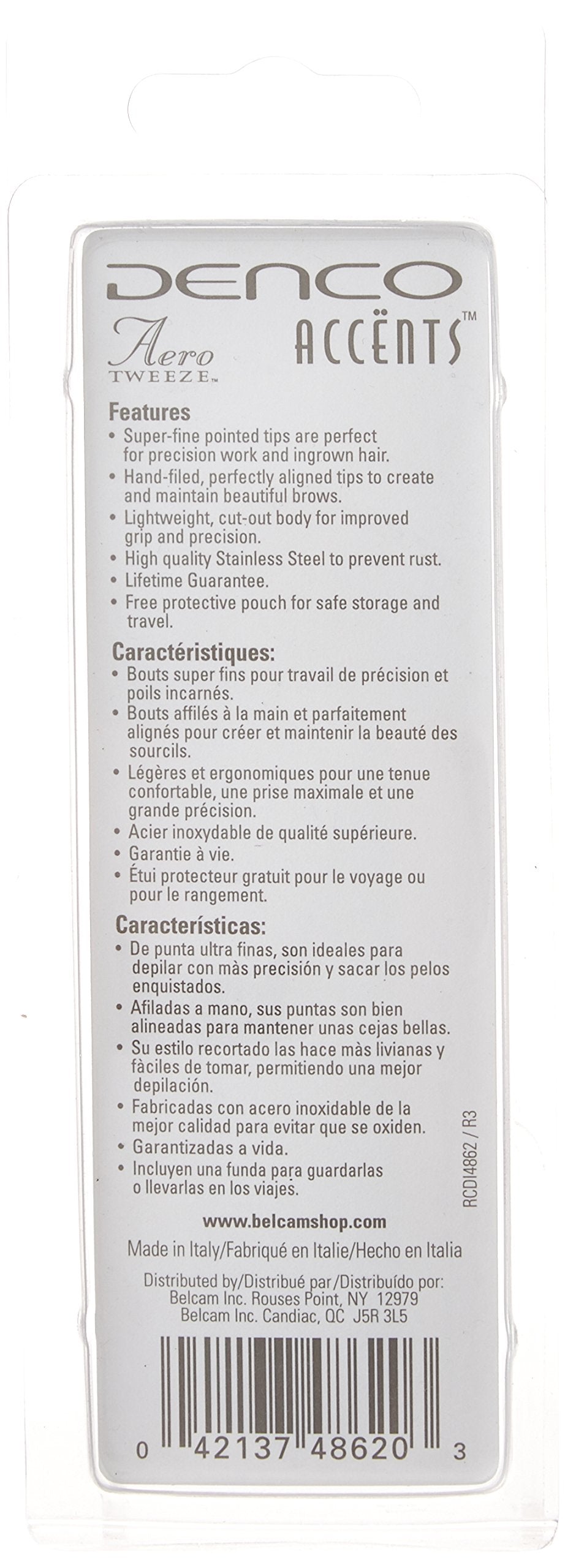 Accents Aero Tweeze Point Tip Beauty & Personal Care Denco