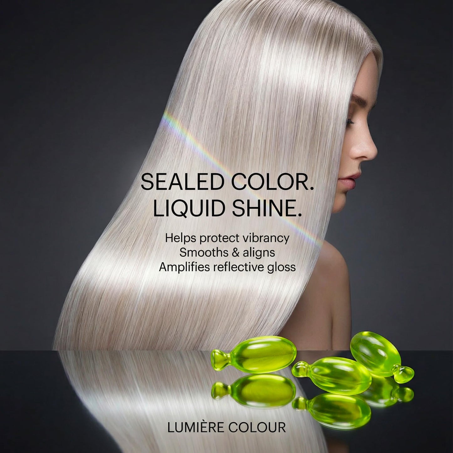 SNOB GIRLS Shine & Color Defense Hair Serum Capsules LUMIERE COLOUR. TruColour Care, Color Protection. Vegan Leave-In Serum for Gloss & Frizz Control Beauty & Personal Care SNOB GIRLS