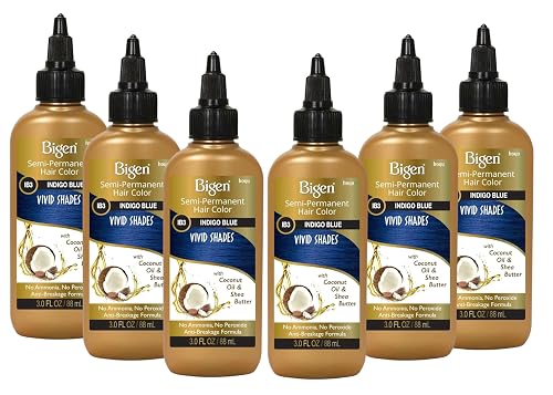 Bigen Semi-Permanent Haircolor #Ib3 Indigo Blue 3 Ounce (88ml) (6 Pack) Beauty & Personal Care Bigen