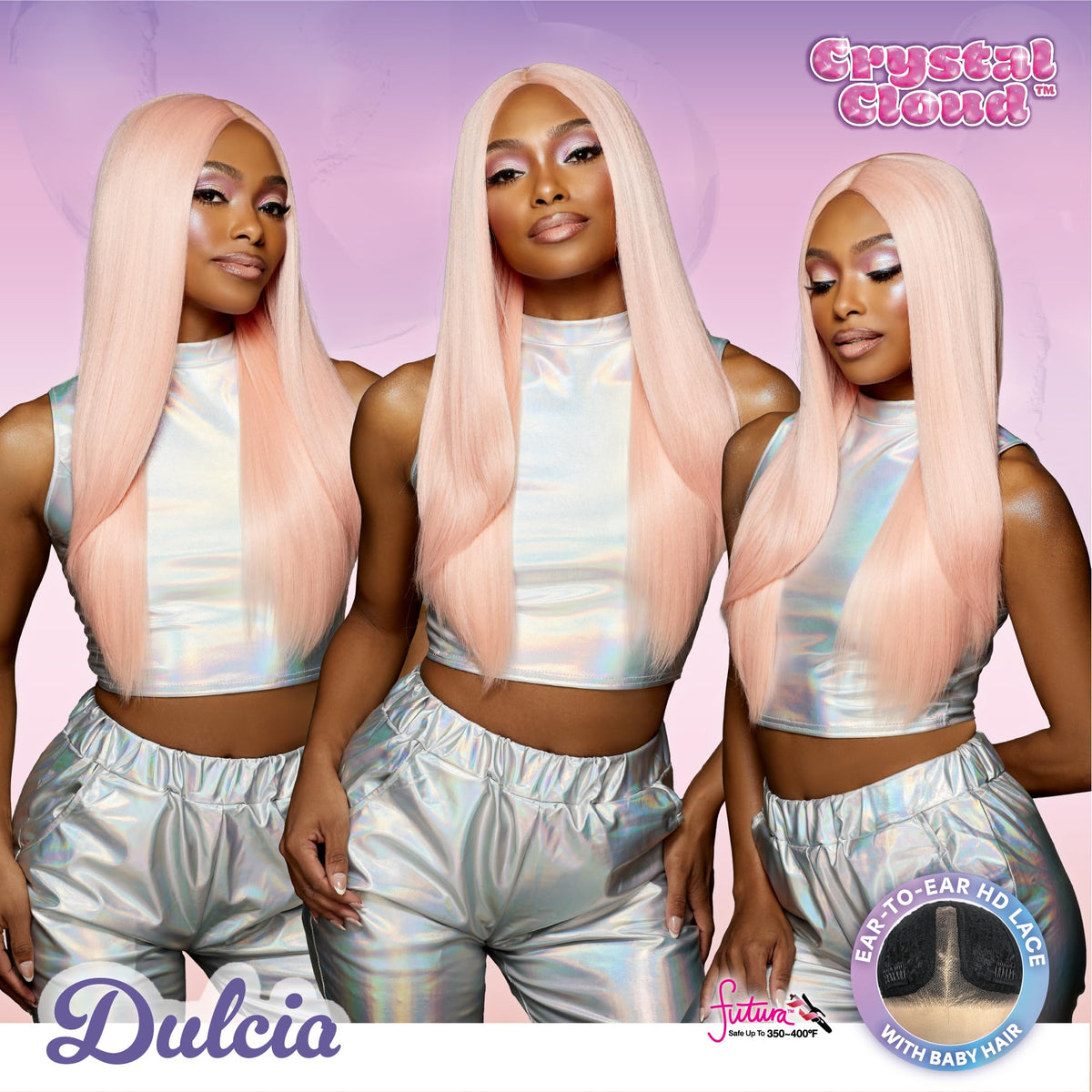Sensationnel Shearmuse Crystal Cloud LaceWig-Dulcia, PEACHSORBET