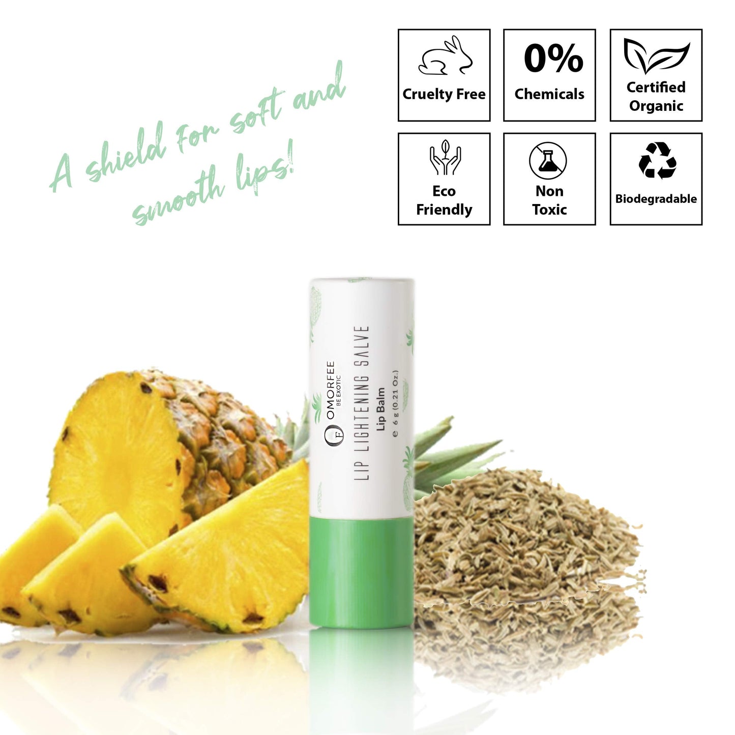 Lip Lightening Stick for Dark Lips by Omorfee - Lip Balm for Dry Lips, Smokers & Non-Smokers - Helps Reduce Lip Discoloration - Natural Protection Beauty and Personal Care OMORFEE BE EXOTIC OF