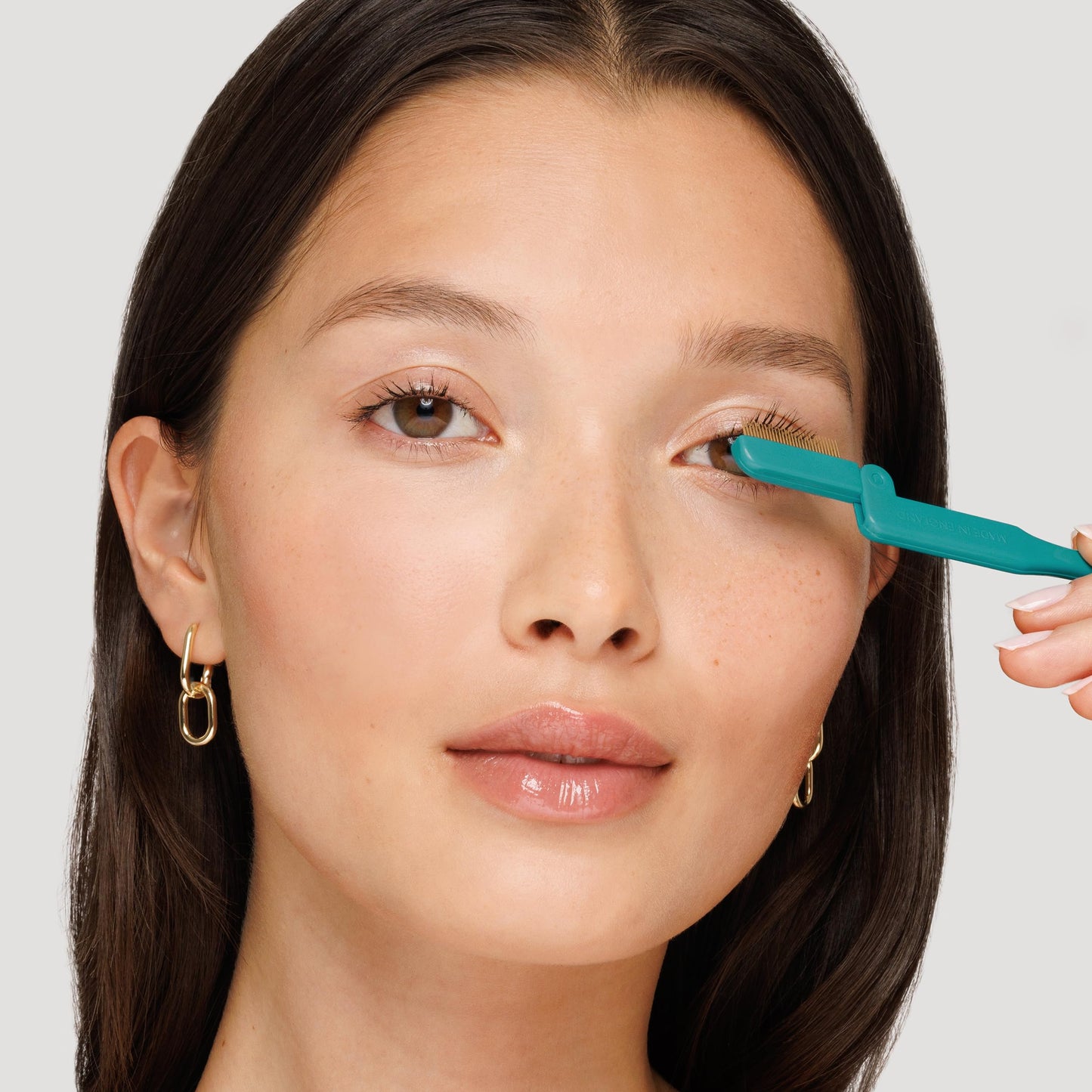 Tweezerman Majestic Turquoise iLashcomb and Mirror Set Beauty & Personal Care Tweezerman