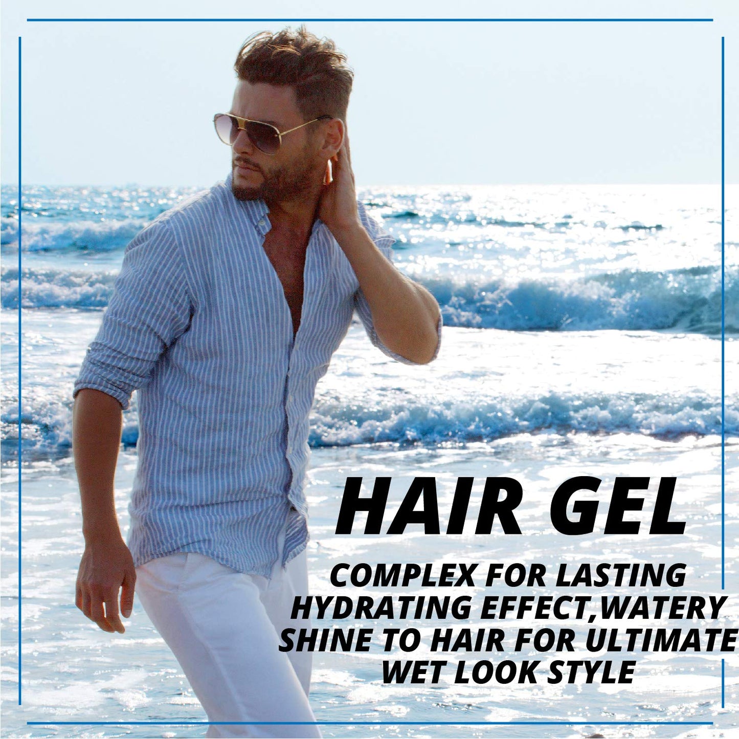 WBM Care Men Styling Hair Gel | Refreshing & Hydrating | for All Hair Types, 5.29 oz Beauty & Personal Care WBM
