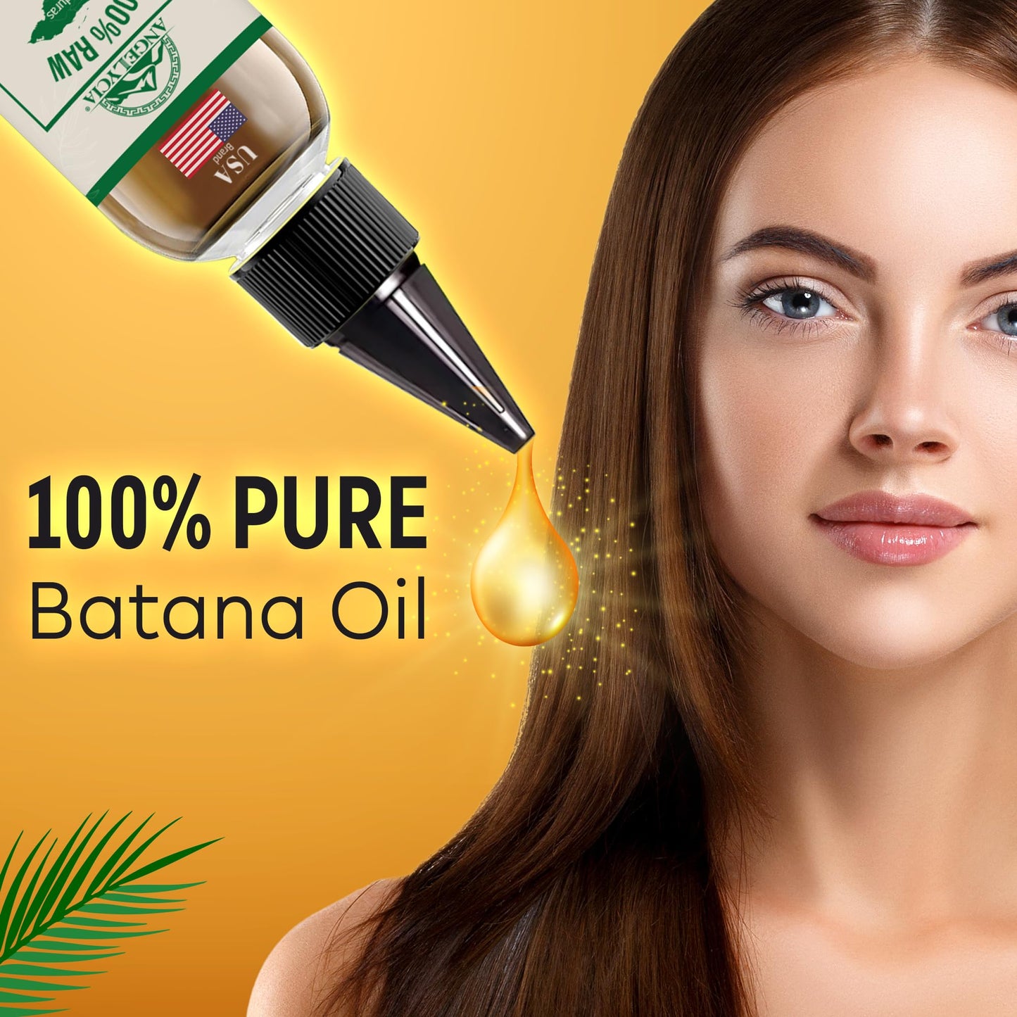 100% Organic Raw Batana Oil from Honduras for Growth, Nourishing & Strengthening All Hair Types | Dr. Sebi Hair Mask - Prevent Loss Beauty & Personal Care ANGELYCIA