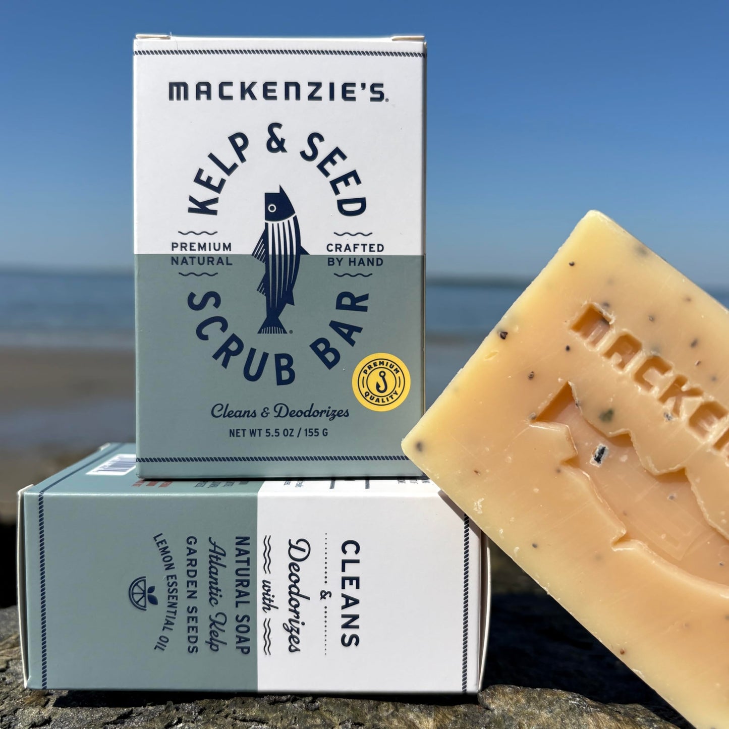 MACKENZIE'S Kelp & Seed Scrub Bar - Gifts for Men - Gifts for Women - Gifts for Cooks - Gifts for Gardeners - Exfoliating - Moisturizing - Hand Soap Beauty & Personal Care MACKENZIE'S