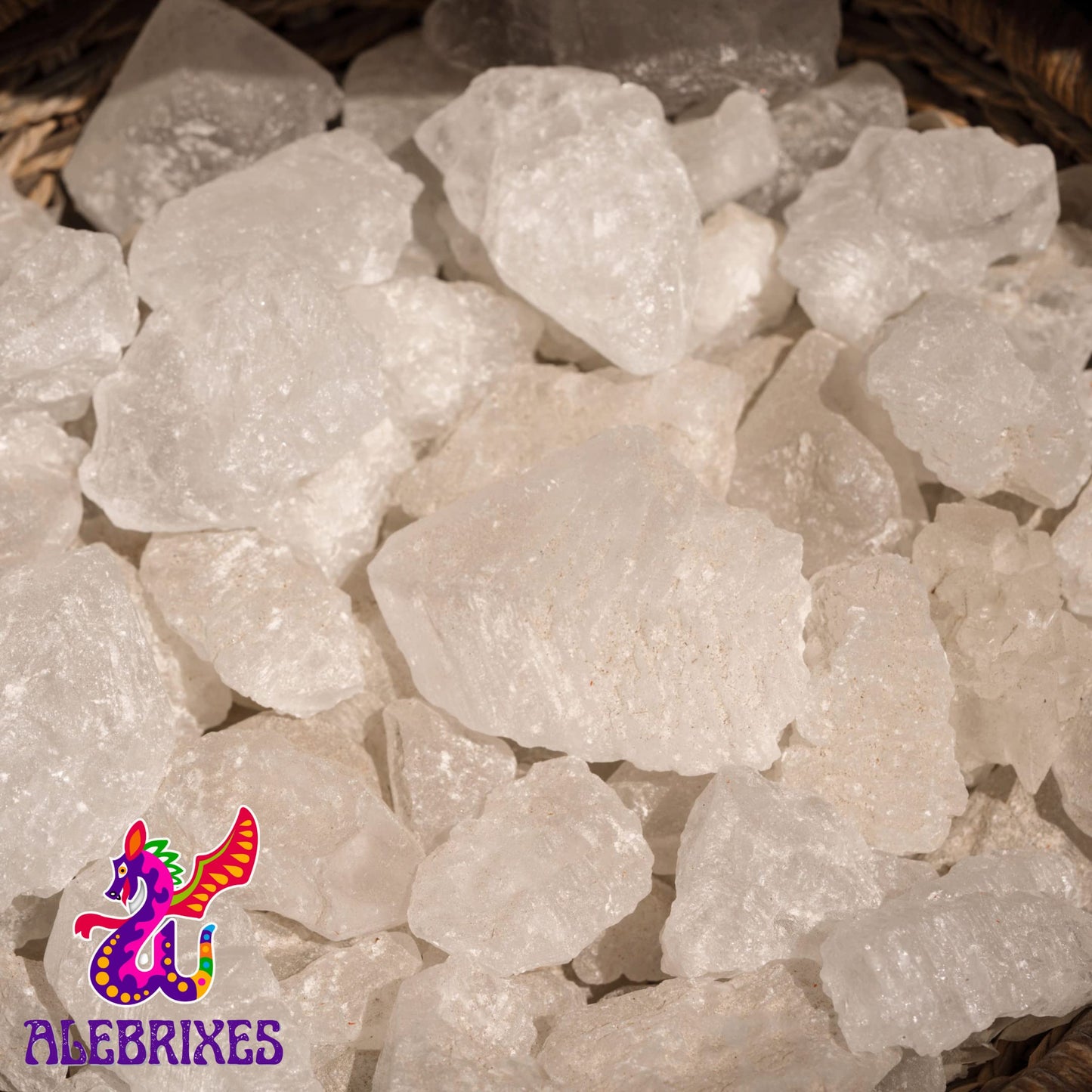 Alebrixes - Alum Stone Rocks - White Alum Crystal Blocks - Piedra De Alumbre Natural Entera - Natural Deodorant & Antiperspirant - For Cooking, Beauty Beauty and Personal Care ALEBRIXES