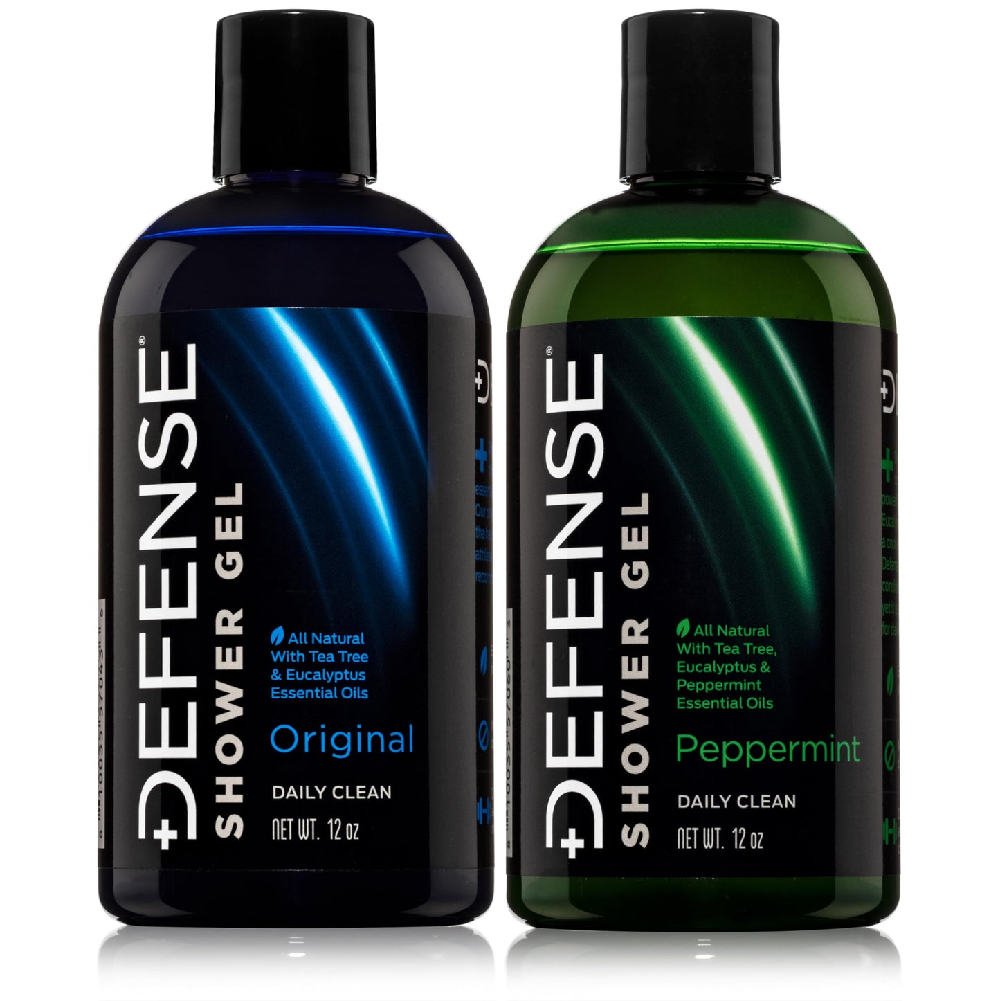 Defense Soap Tea Tree Body Wash (Original + Peppermint) | All Natural Organic Shower Soap for Athletes | Odor Control & Skin Fungal Protection Beauty & Personal Care Defense Soap