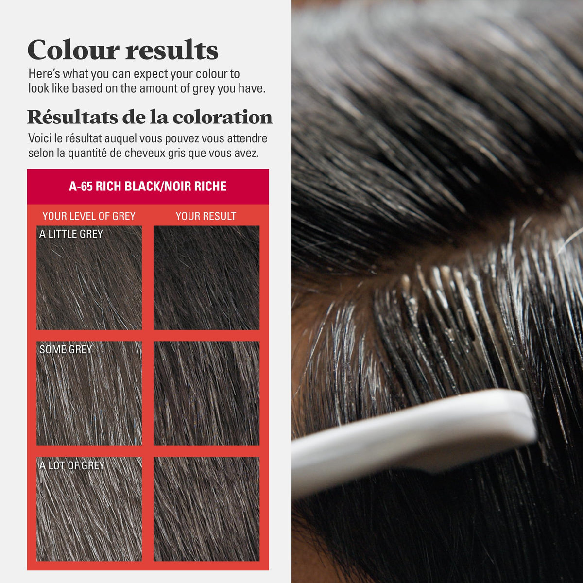 Just For Men Easy Comb-In Color Mens Hair Dye, Easy No Mix Application with Comb Applicator - Rich Black, A-65, Pack of 1 Beauty & Personal Care Just for Men
