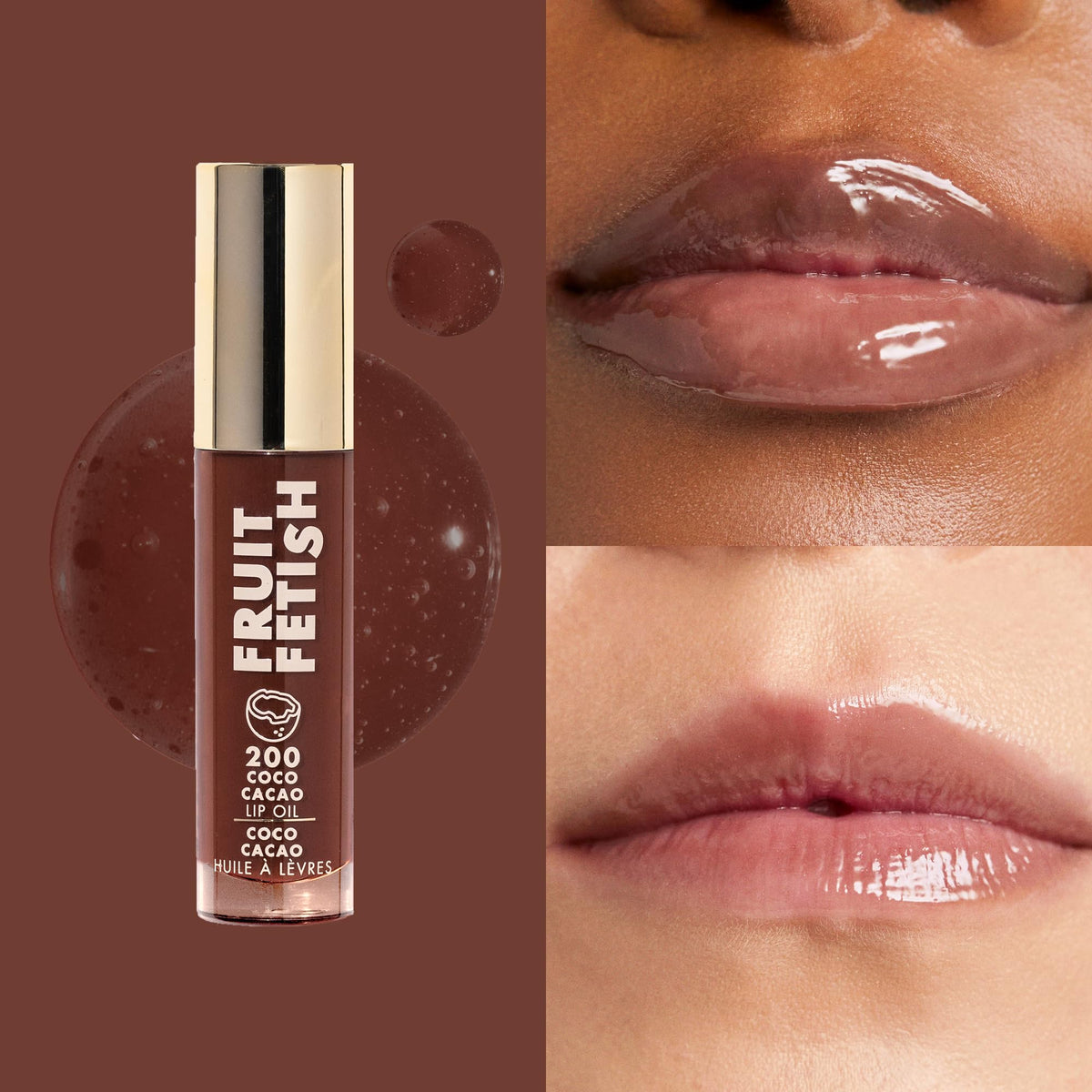 Milani Fruit Fetish Lip Oil, Tinted Lip Gloss & Hydrating Lip Oil Treatment, Moisturizing Non Sticky Clear Shine, High Shine Lip Balm for Dry Lips Beauty & Personal Care Milani