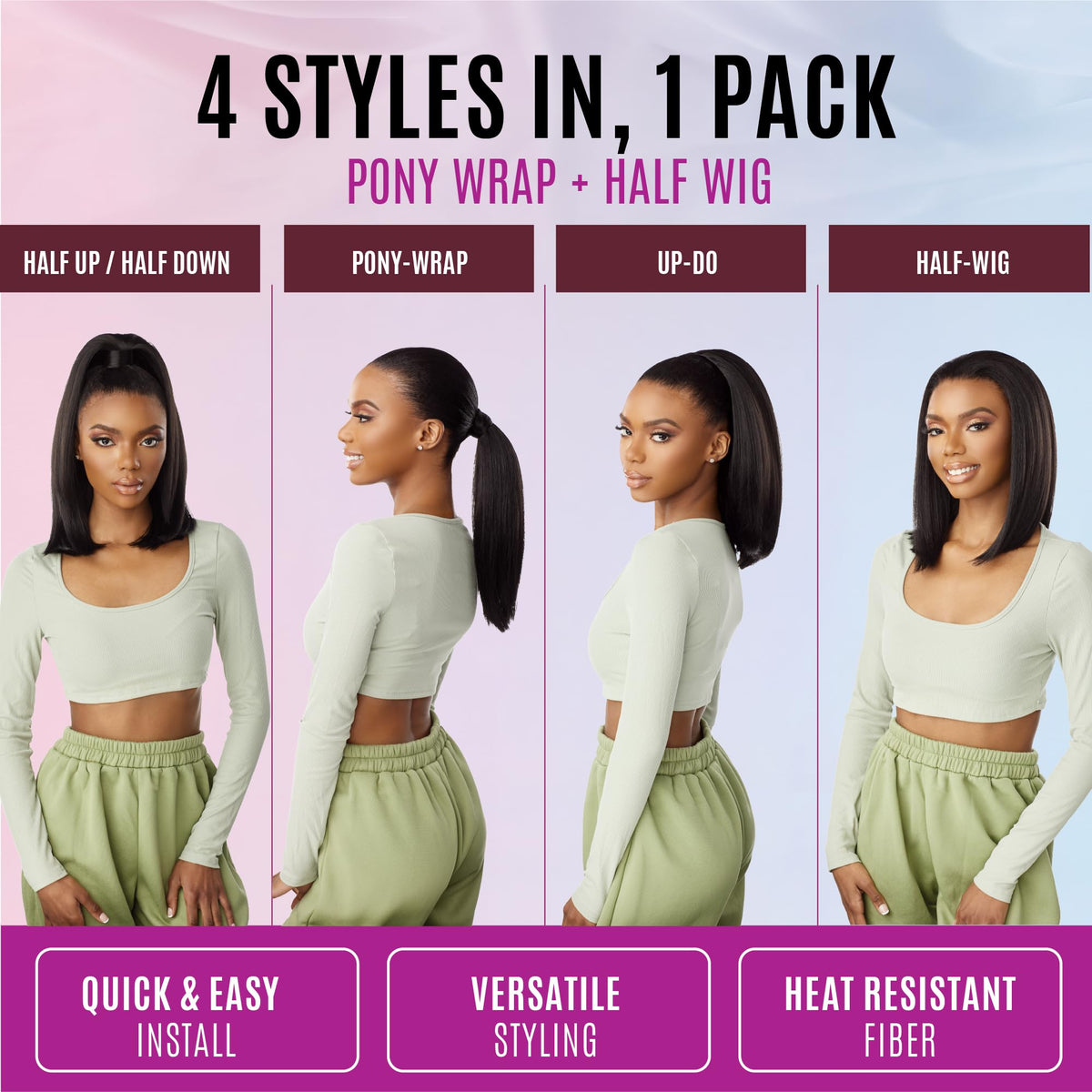 Sensationnel Instant Updown Halfwig Pony-Iud 19, T2/27