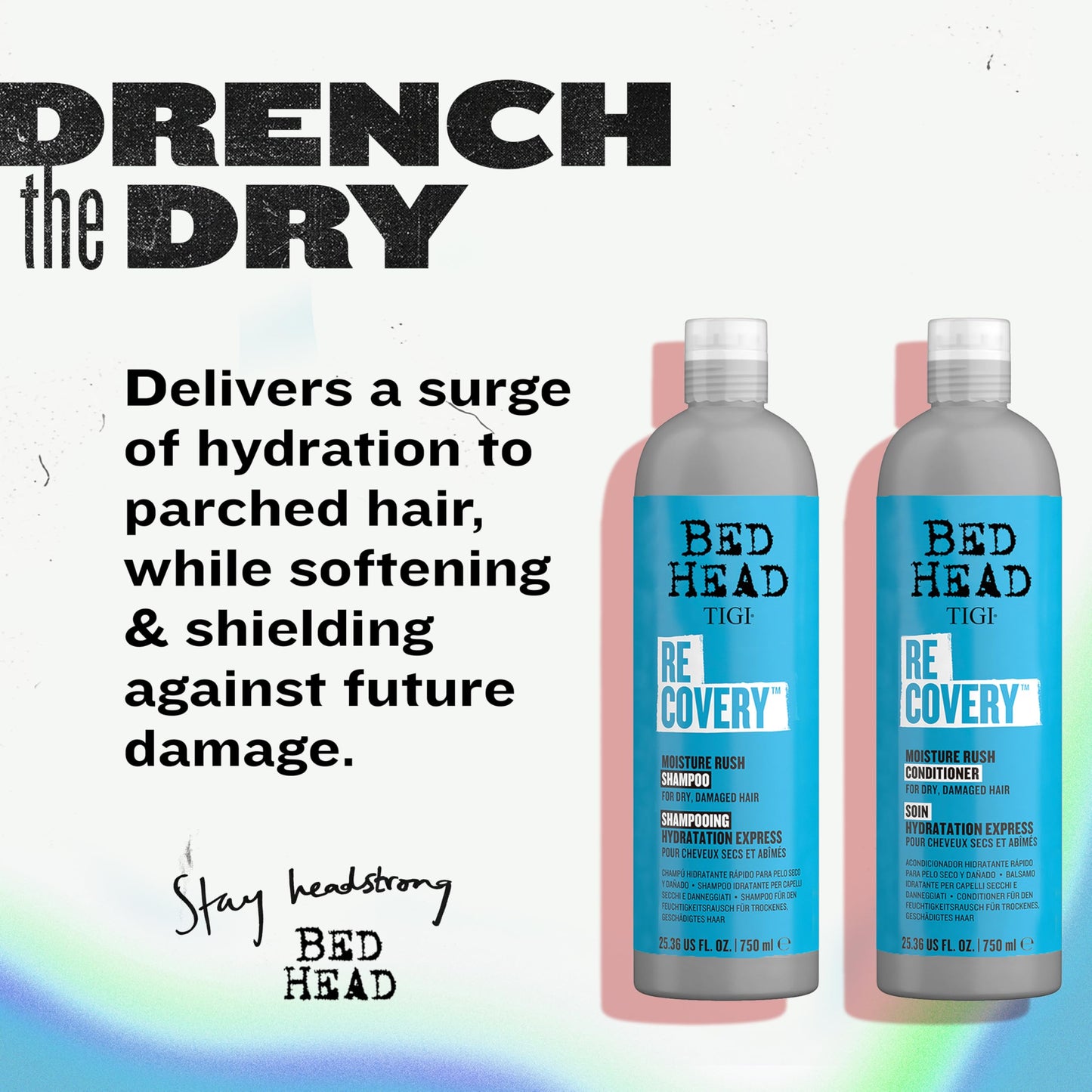TIGI Bed Head Recovery Shampoo and Conditioner Set for Dry, Damaged Hair, 25.36 fl oz, 2 Count Beauty & Personal Care TIGI