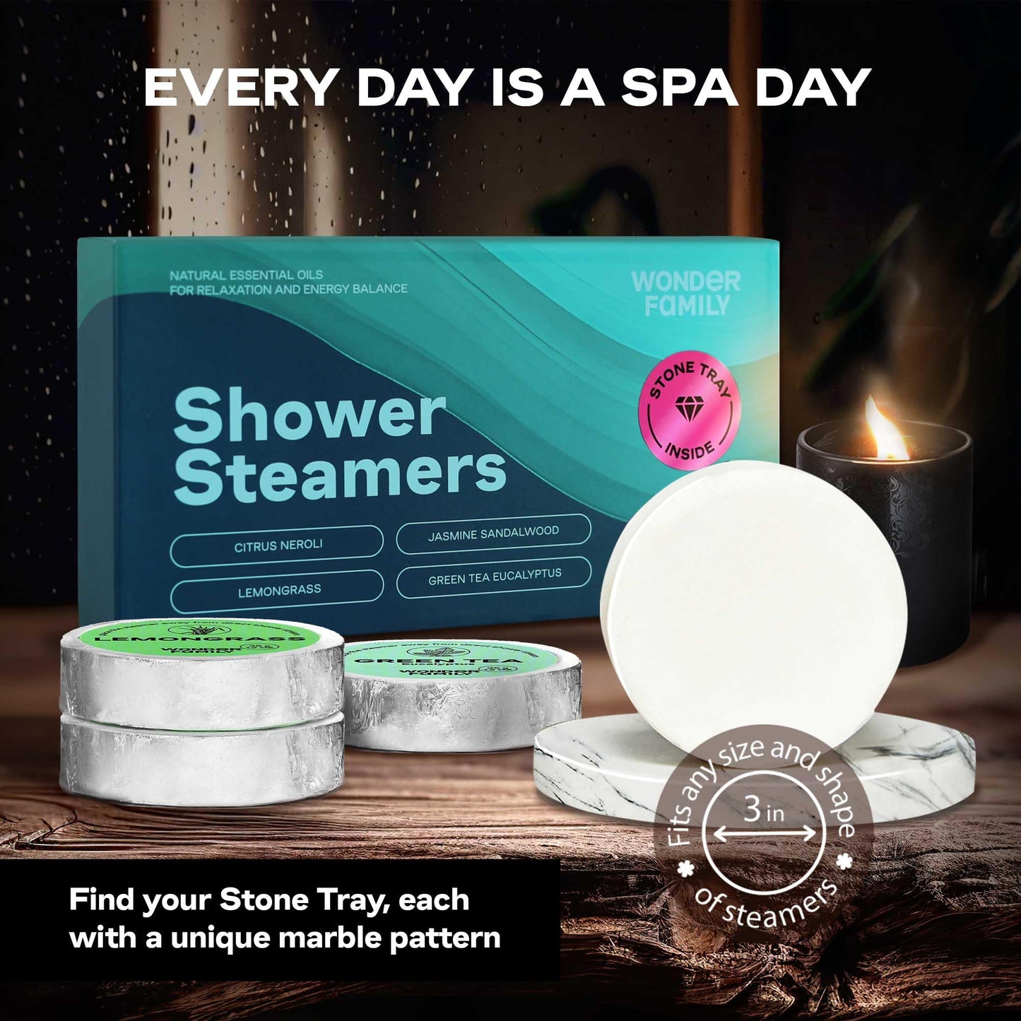 Shower Steamers Aromatherapy Gift Set for Women & Men - Vapor Shower Tablets for Sinus Relief - Menthol Eucalyptus Shower Melts - Organic Essential… Beauty & Personal Care WONDER FAMILY