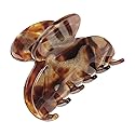 Small Hair Clip for Women, France Luxe Sm Couture Claw Clip, Africa Brown, Strong Grip, Lightweight Comfort, Damage-Free French Design, Ideal Beauty & Personal Care France Luxe