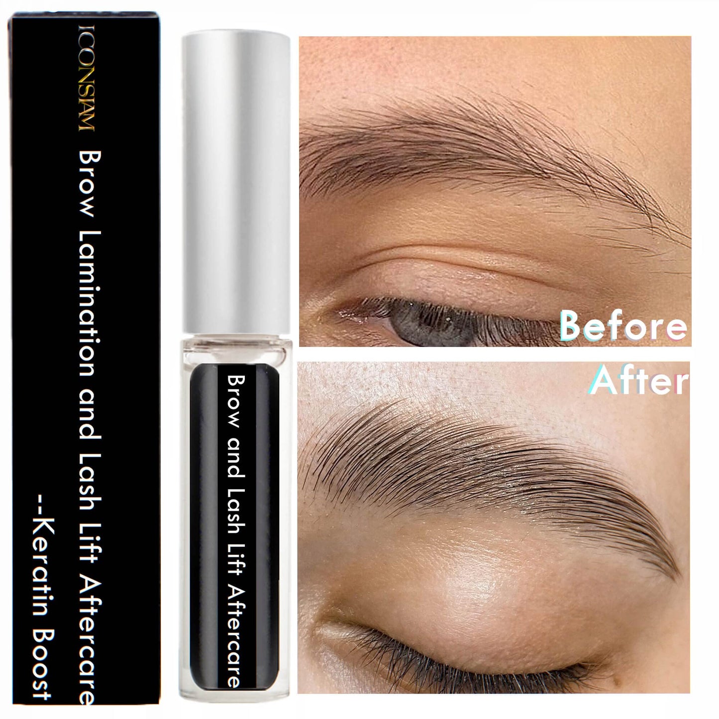 Brow Lamination and Lash Lift Nutrition Clear Eyelash Perm Aftercare Save Burning Eyelash & Eyebrow, Keratin Boost Care Fix Messy Brows/Lashes into Beauty & Personal Care Libeauty