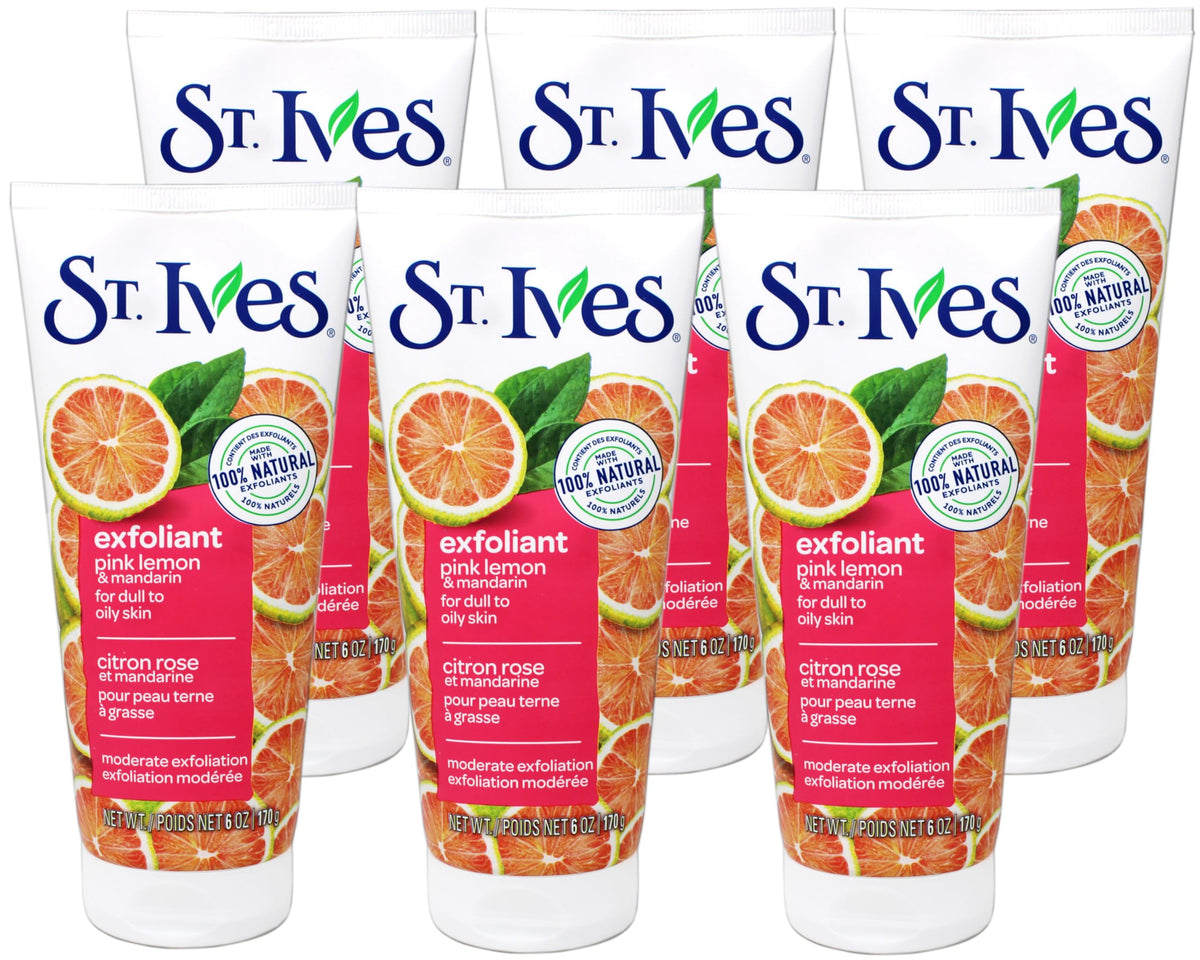 St. Ives Radiant Skin Pink Lemon and Mandarin Orange Face Scrub 6 oz (Pack of 6) Beauty & Personal Care St. Ives
