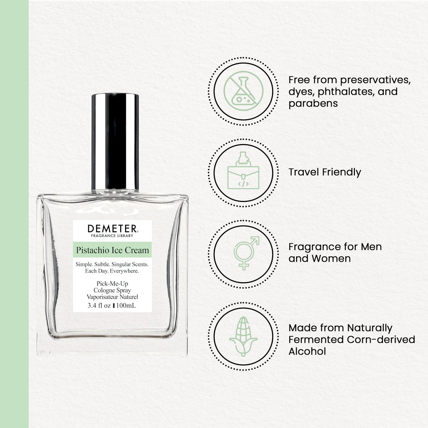 DEMETER Pistachio Ice Cream 3.4 oz. Cologne Spray, Perfume for Women and Men Beauty & Personal Care DEMETER