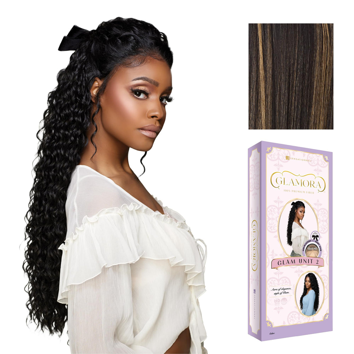 Sensationnel Glamora Lace Front Wig-Glam Unit 2, BALAYAGEGOLD