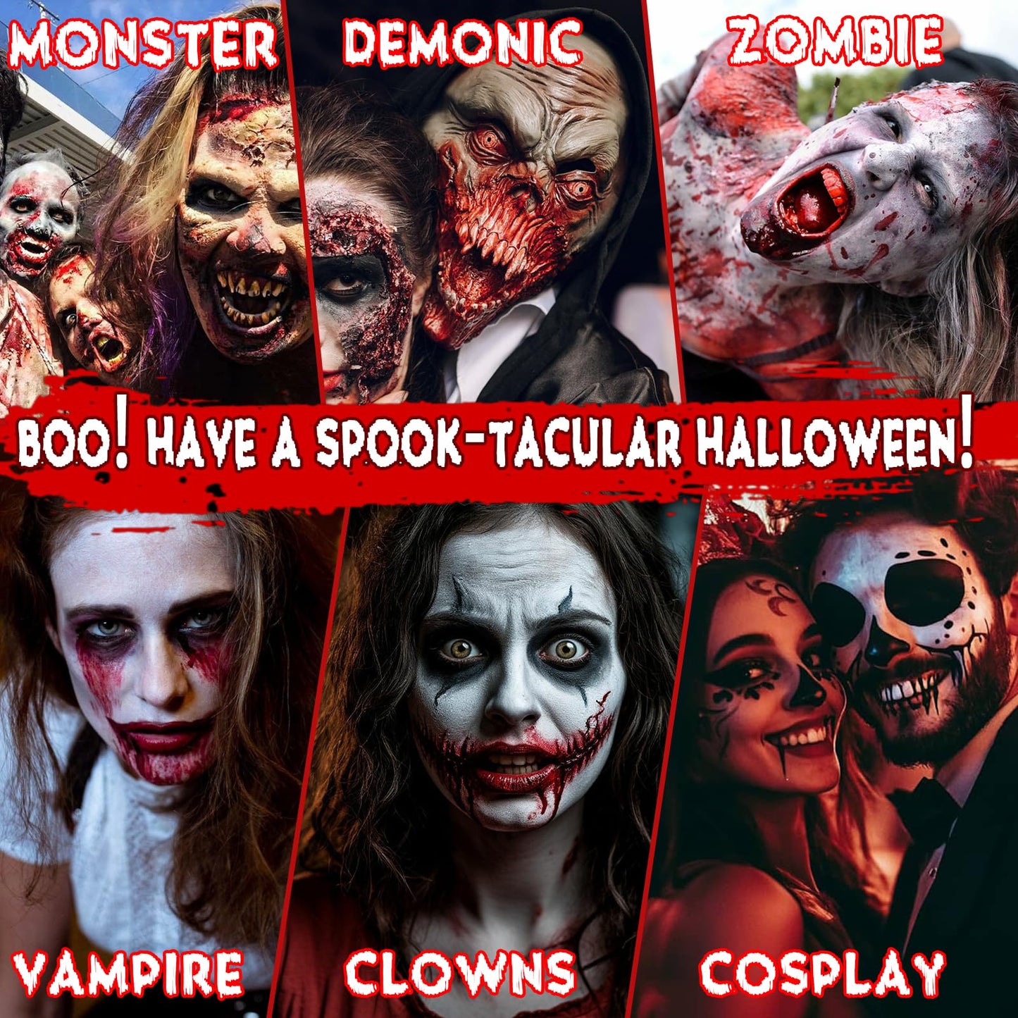 Halloween Fake Blood Makeup Kit, Blood Spray 2.1oz + Dripping 2.1oz + Coagulated 1.41oz(3PCS), Washable Realistic SFX Makeup for Cosplay, Clothes Beauty & Personal Care METINIMI