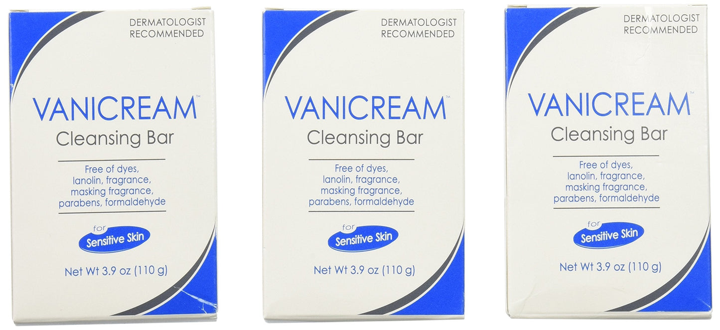 Vanicream Cleansing Bar, Fragrance Free - 3.9 Oz. (Pack of 3) Beauty & Personal Care Vanicream