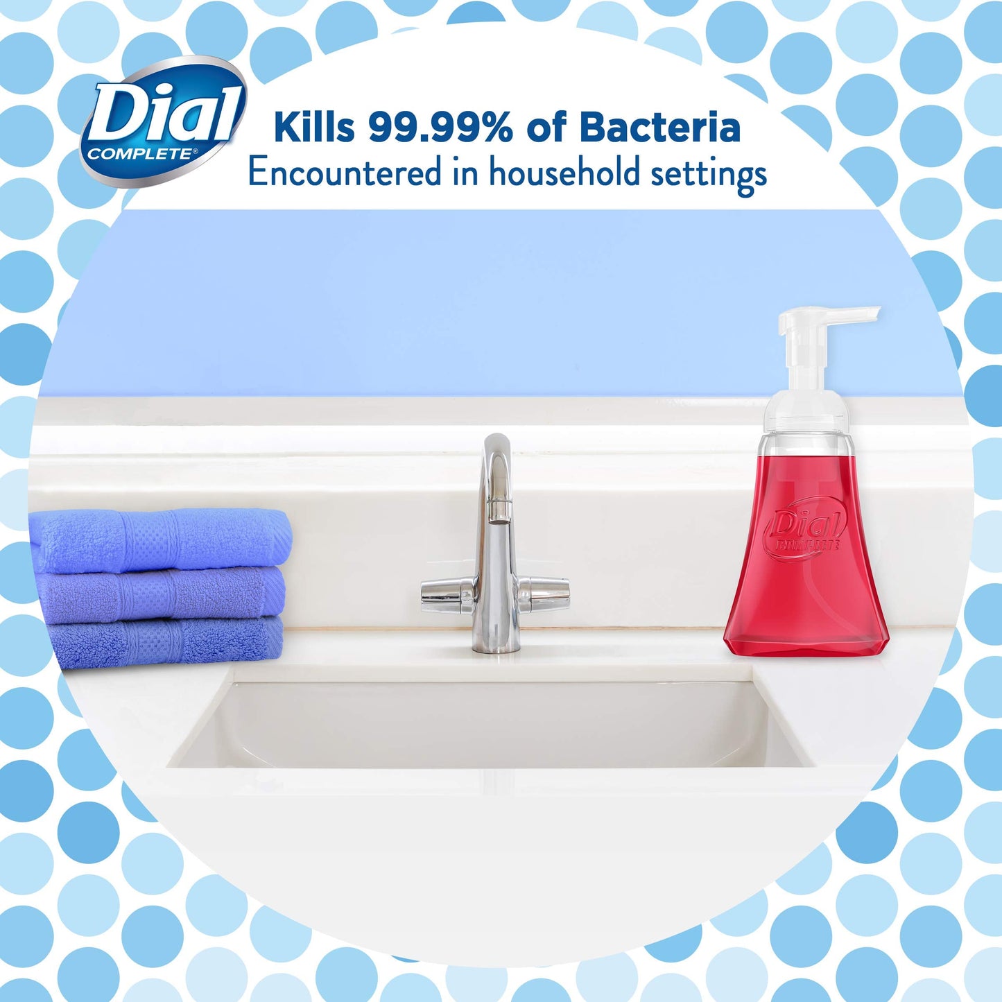 Dial Antibacterial Foaming Hand Wash, Power Berries, 7.5 Oz Pump Bottle, 8/carton Beauty & Personal Care Dial
