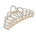 Allure Rhinestone Gold Crown Large Hair Clip Beauty & Personal Care Allure