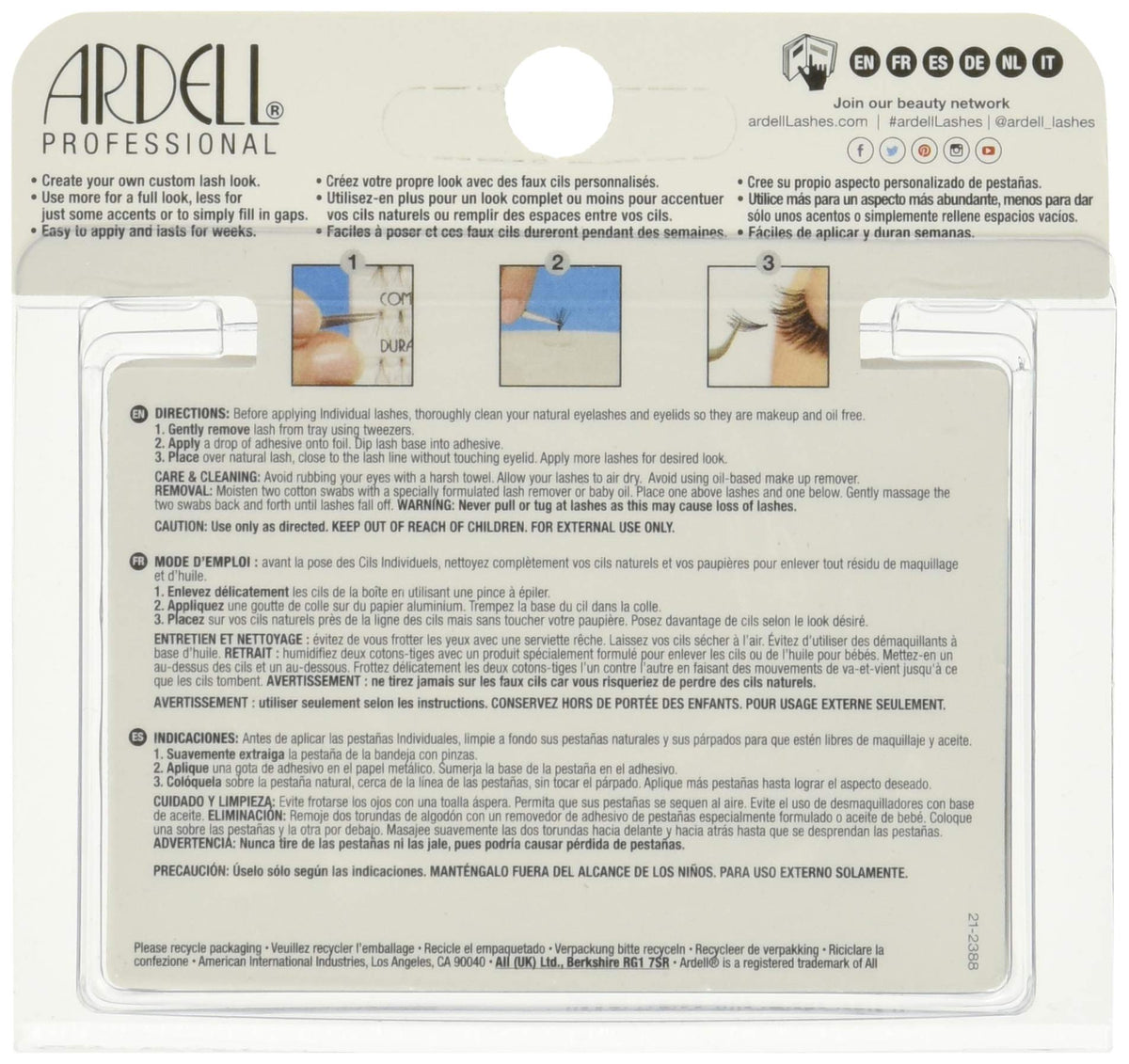 Double Up Individuals Knot-Free Short Black Beauty & Personal Care Ardell