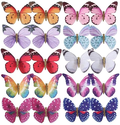 inSowni 20 Pack Multi Colors Butterfly Alligator Hair Clips Barrettes Bridal Wedding Accessories for Women Girls Kids Beauty & Personal Care inSowni
