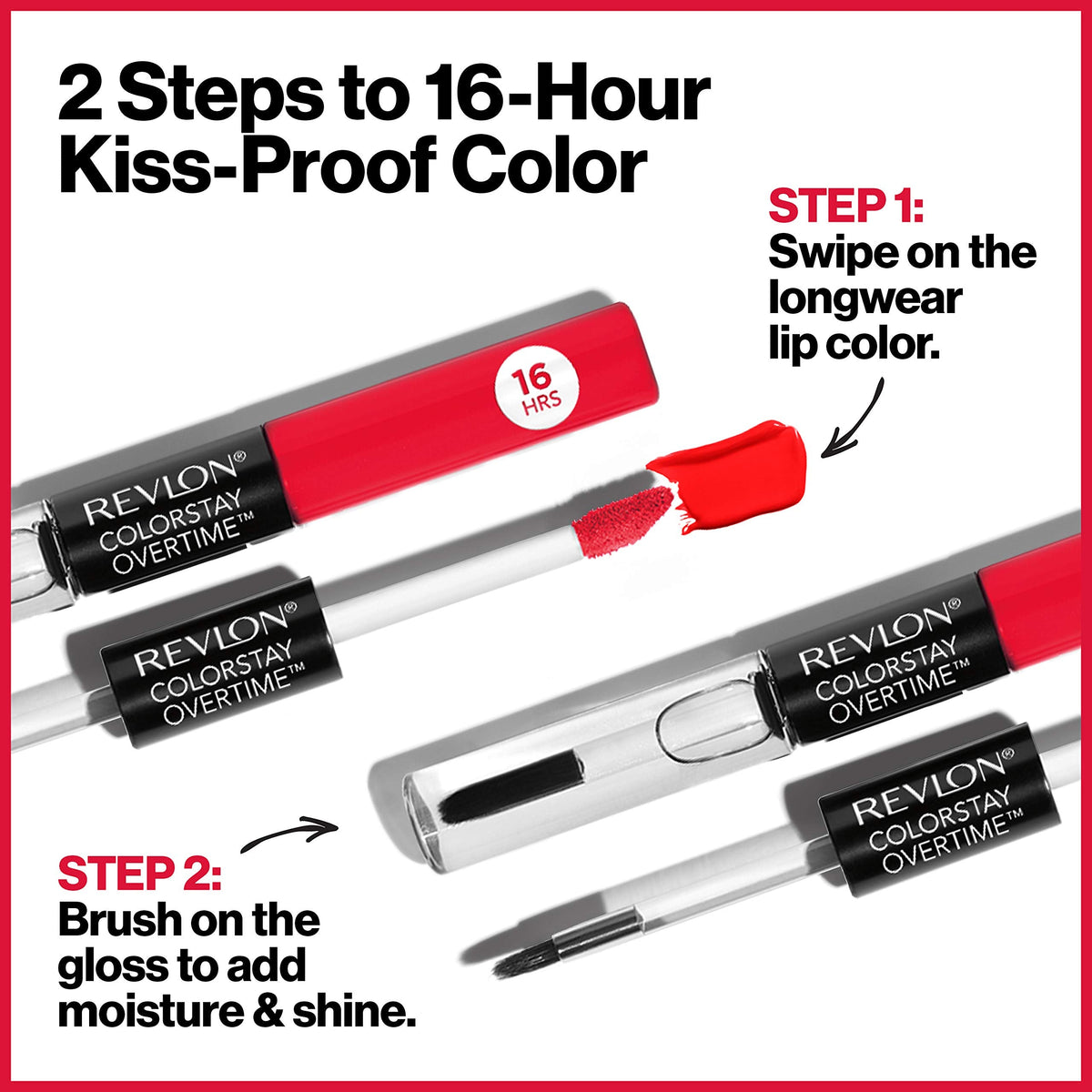 Revlon Liquid Lipstick with Clear Lip Gloss, ColorStay Face Makeup, Overtime Lipcolor, Dual Ended with Vitamin E in Nude, No Coffee Break (570), 0.07 Beauty & Personal Care REVLON