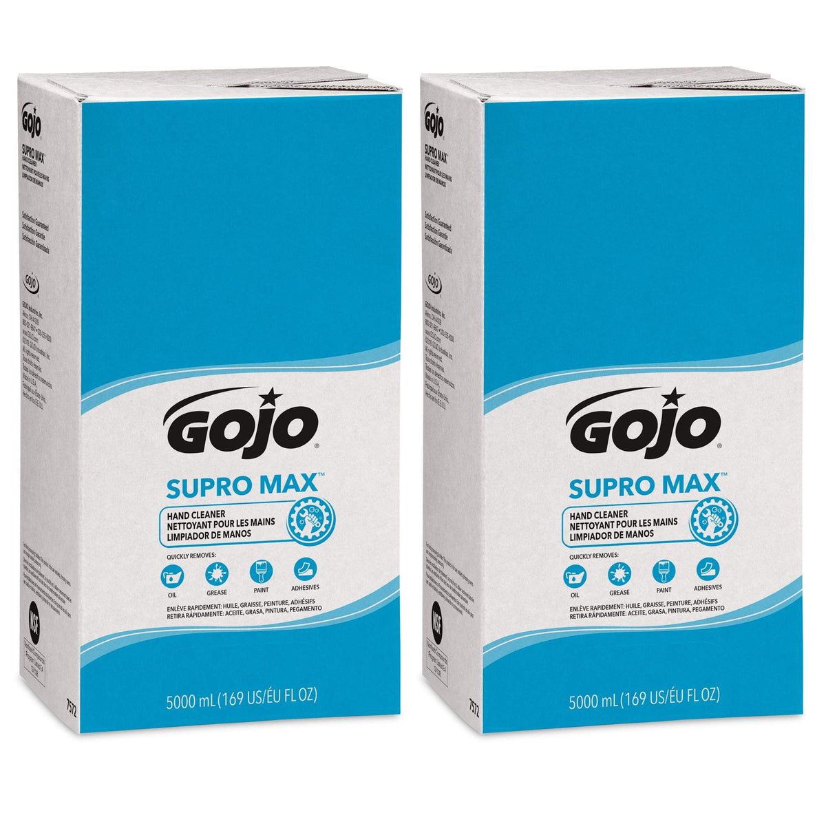 GOJO PRO TDX Supro Max Heavy-Duty Hand Cleaner Refill 2ct x 5000mL, 7572-02