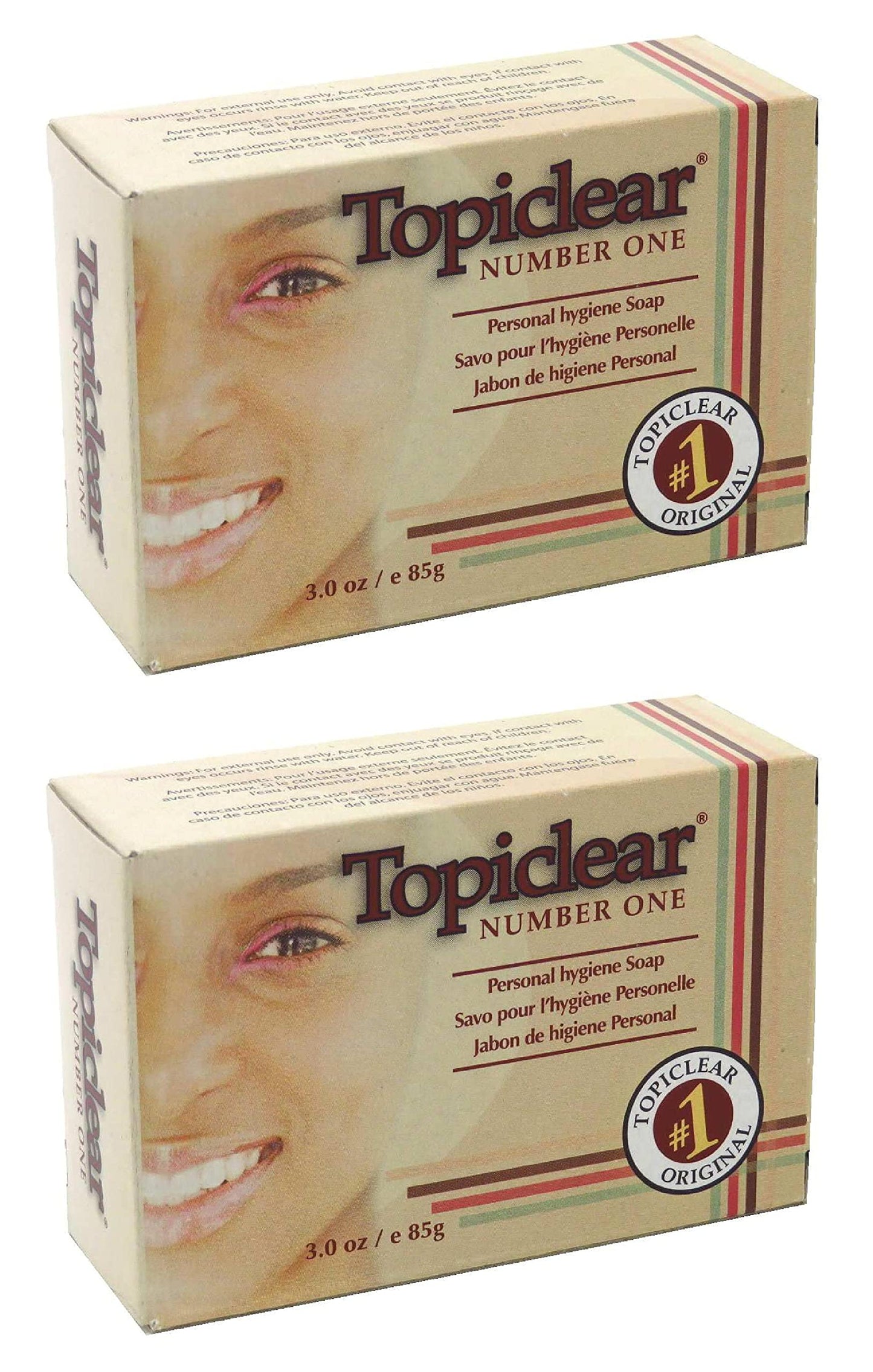 Topiclear Number One Soap 3 Ounce Boxed (88ml) (2 Pack) Beauty & Personal Care Topiclear