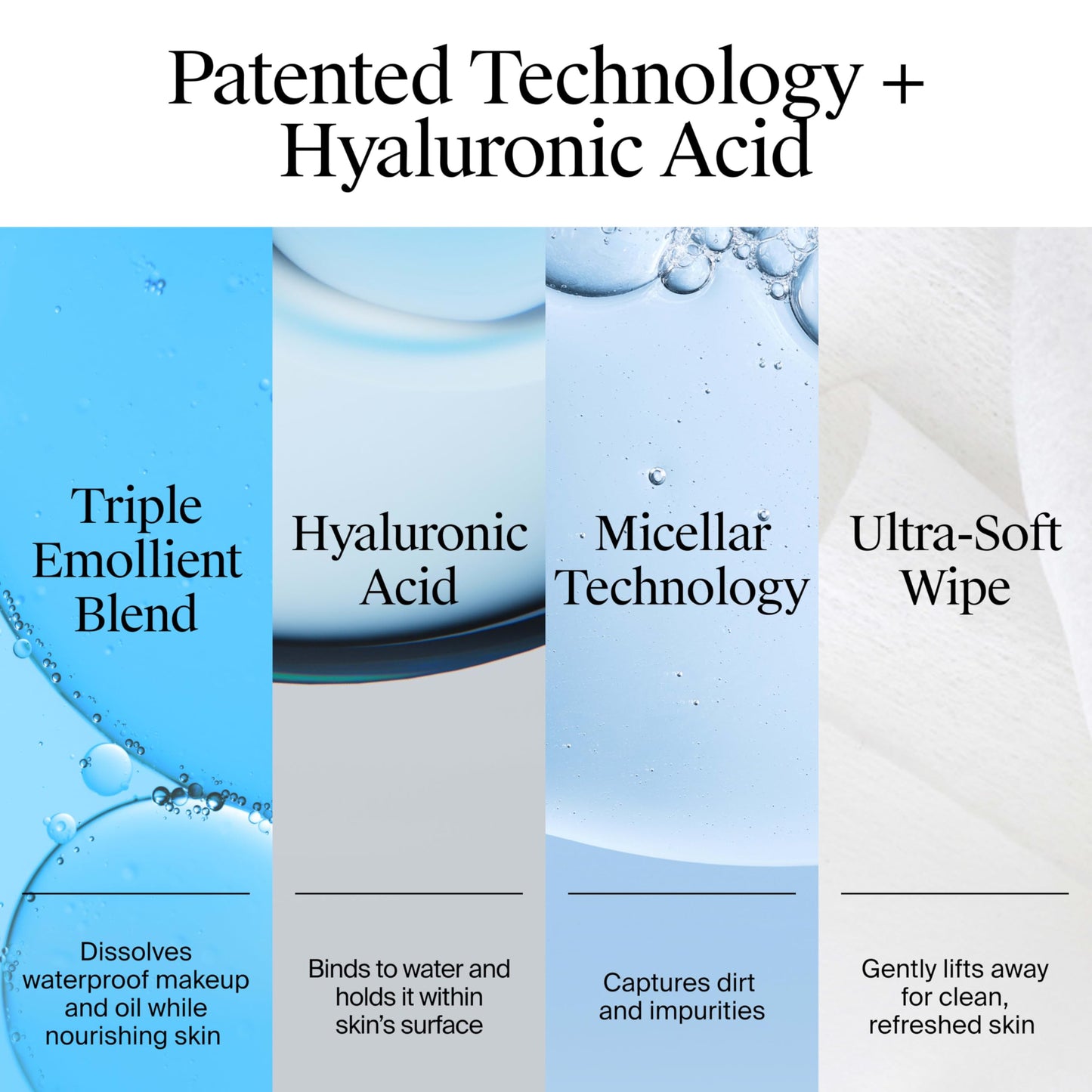 Neutrogena Hydro Boost Ultra-Soft Micellar Cleansing Wipes with Hyaluronic Acid, Hydrating Makeup Remover Wipes Remove Dirt & Waterproof Makeup Beauty & Personal Care Neutrogena