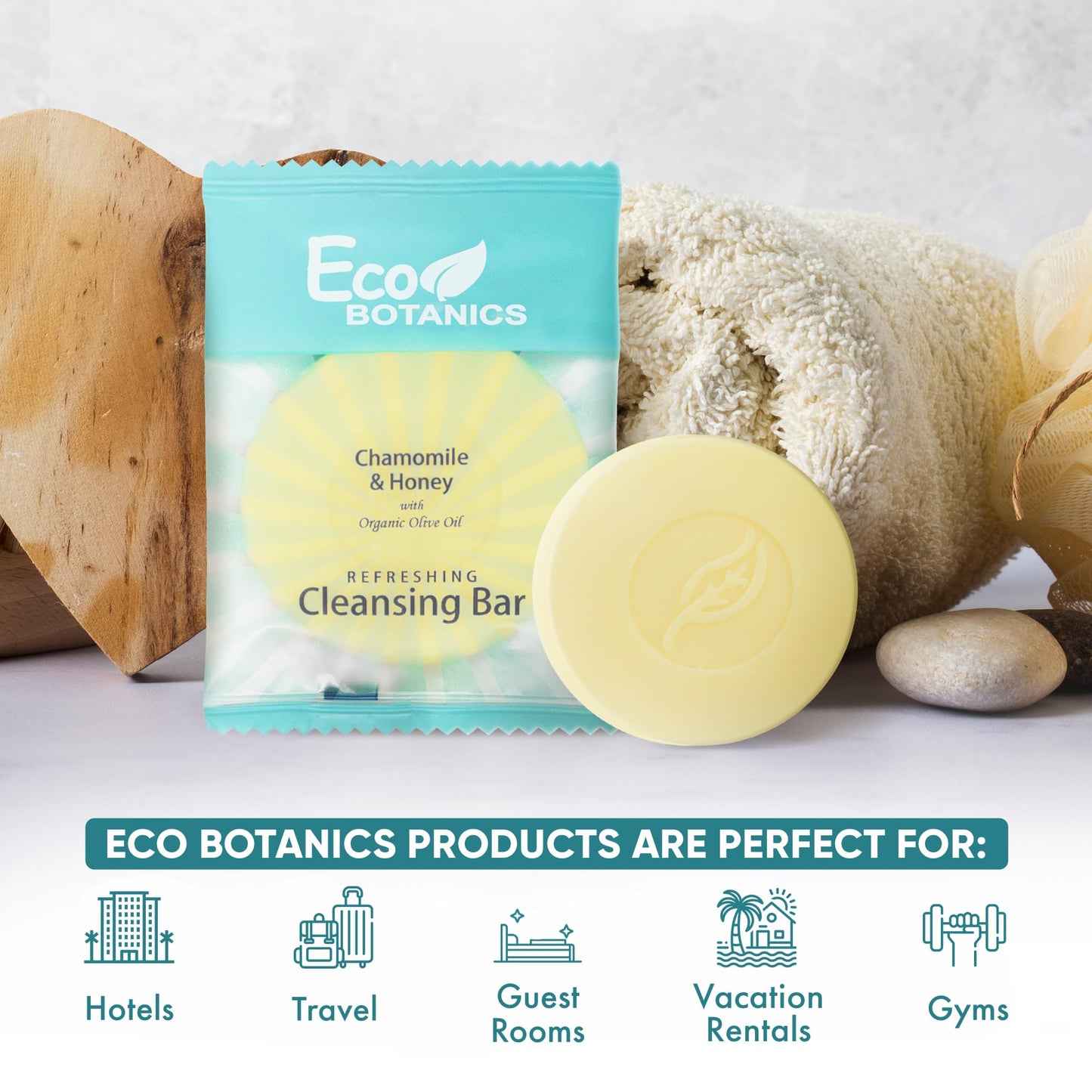 Eco Botanics Travel Size Hotel Body Bar 1000 Count 0.5 oz Bottles Guest Amenities for Hotels Vacation Rentals and Short Term Rentals Paraben Free Beauty & Personal Care Eco Botanics