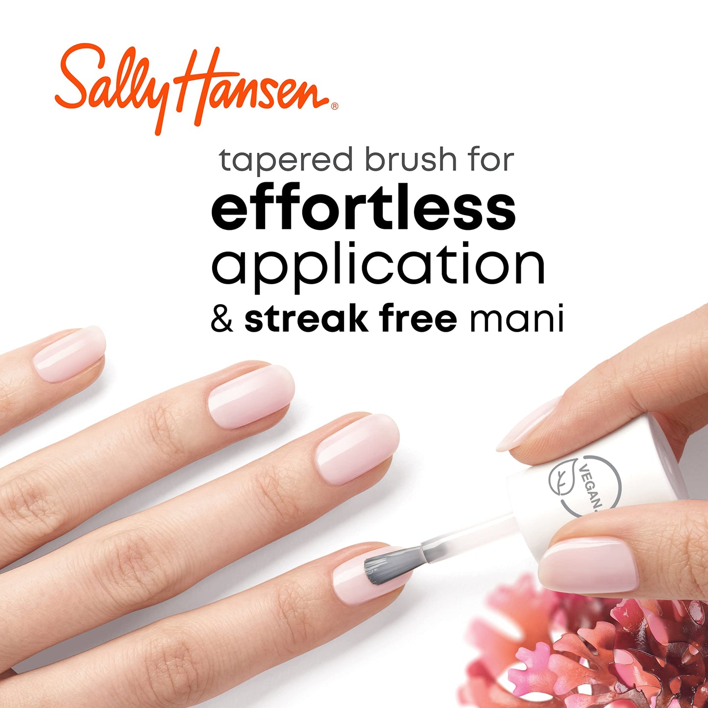 Sally Hansen Good. Kind. Pure. Nail Polish | Plant-Based, Vegan, 16-Free Formula | Opaque, Shiny | 320 Cherry Amore | Classic Red Nail Color Beauty & Personal Care Sally Hansen