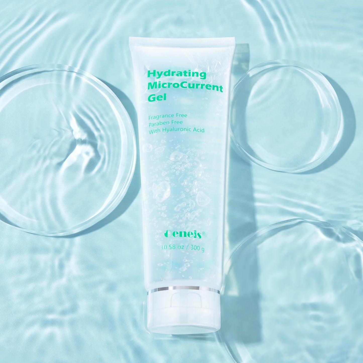 Oeneis Hydrating Microcurrent Conductive Gel, Fragrance-Free, Paraben-Free, Gel Primer with Hyaluronic Acid, Non-irritating, Moisturizing Gel for RF Beauty and Personal Care Oeneis