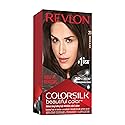 Revlon Permanent Hair Color, Permanent Hair Dye, Colorsilk with 100% Gray Coverage, Ammonia-Free, Keratin and Amino Acids, 20 Brown/Black, 4.4 Oz Beauty & Personal Care REVLON