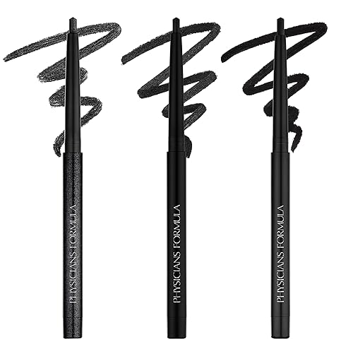 Physicians Formula Eye Booster Gel Black Eyeliner Set of 3, Shimmer, Satin, Matte, Water-Resistant, Smudge Resistant, Lasts All Day Beauty & Personal Care Physicians Formula