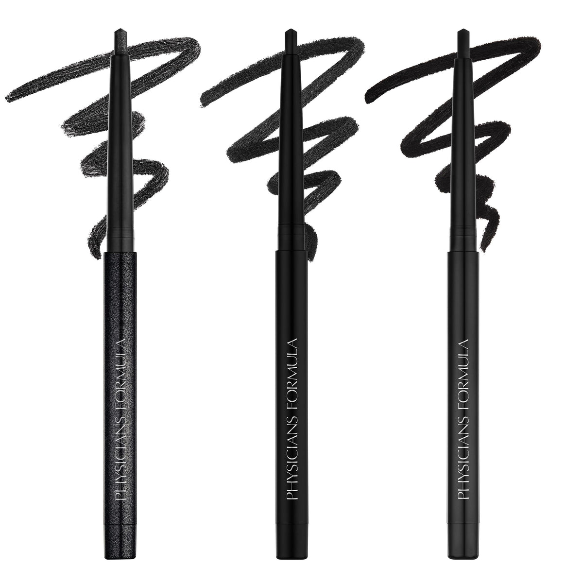 Physicians Formula Eye Booster Gel Black Eyeliner Set of 3, Shimmer, Satin, Matte, Water-Resistant, Smudge Resistant, Lasts All Day Beauty & Personal Care Physicians Formula