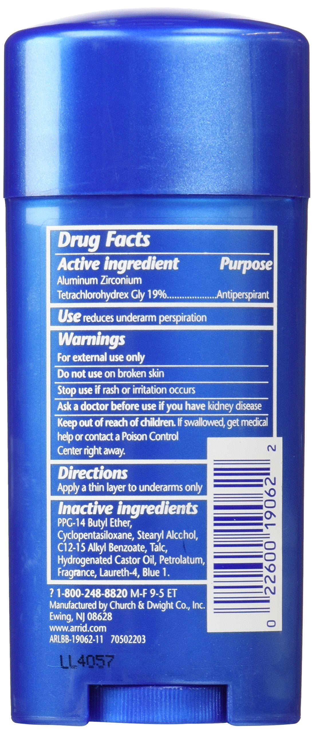 Arrid Regular Solid Deodorant, 2.6 oz Beauty and Personal Care Arrid