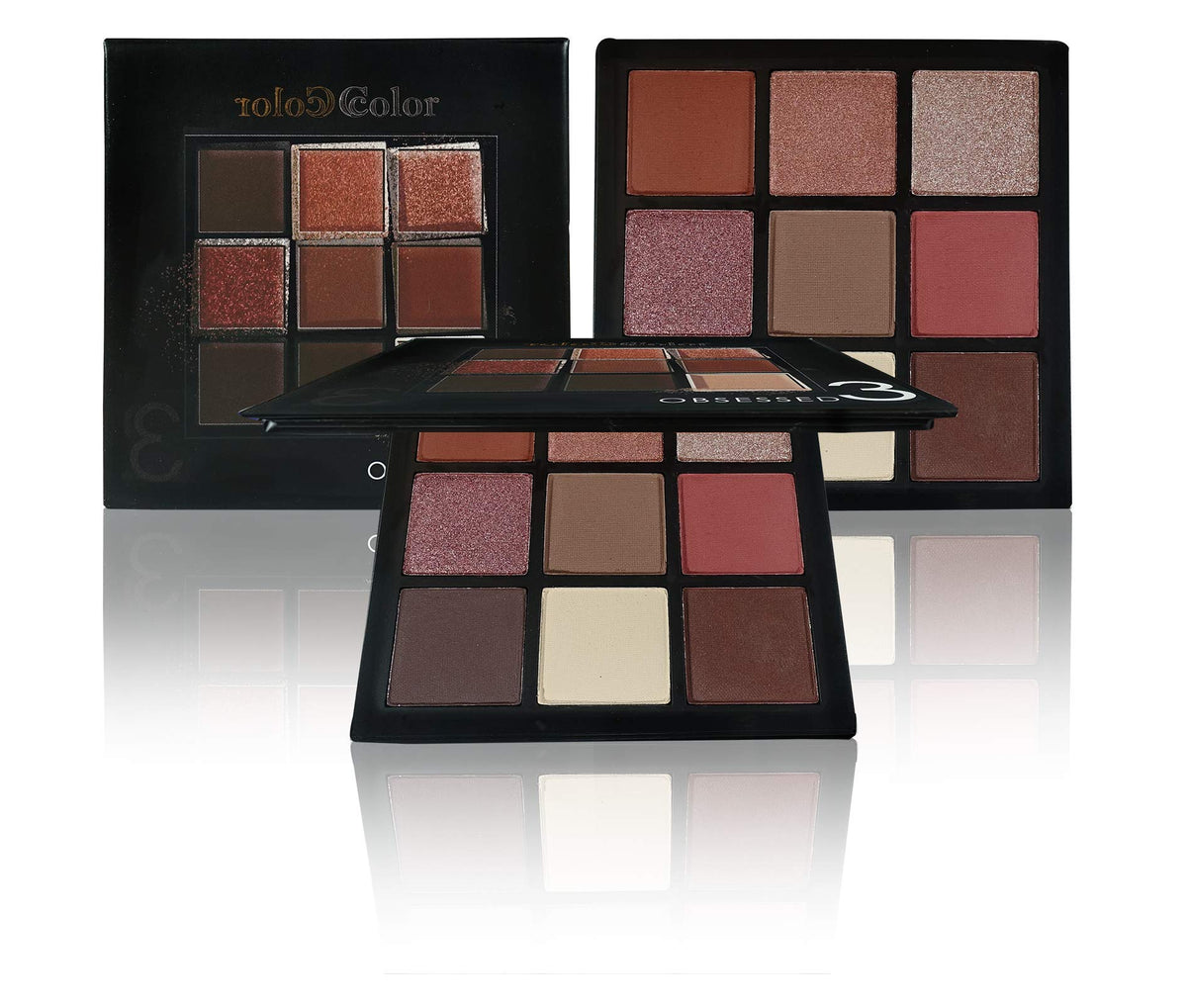 Obsessed 9 Color Eyeshadow Palette (Obsessed 3) Beauty & Personal Care Ccolor