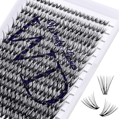 Individual Lashes DIY Eyelash Extension 30D Lash Clusters Extensions DD Curl 300PCS Lash Clusters Natural Lashes Super Soft Eyelashes Extension Beauty & Personal Care WENDY LASHES