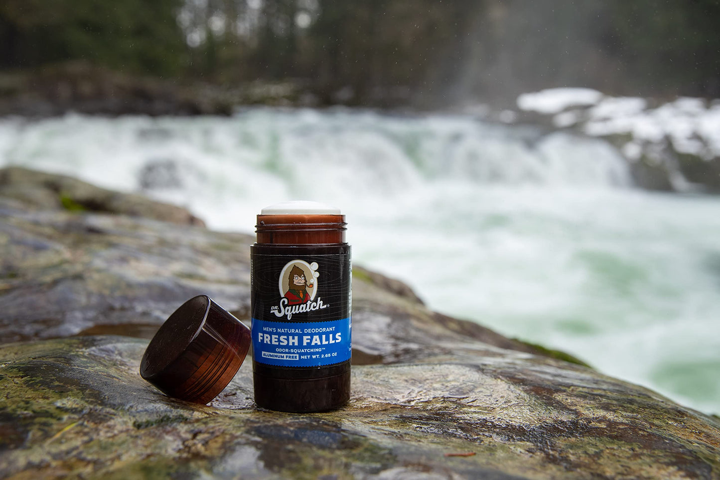 Dr. Squatch Natural Deodorant for Men - Odor-Squatching Aluminum Free - Fresh Falls (2.65 oz) Beauty and Personal Care Dr. Squatch