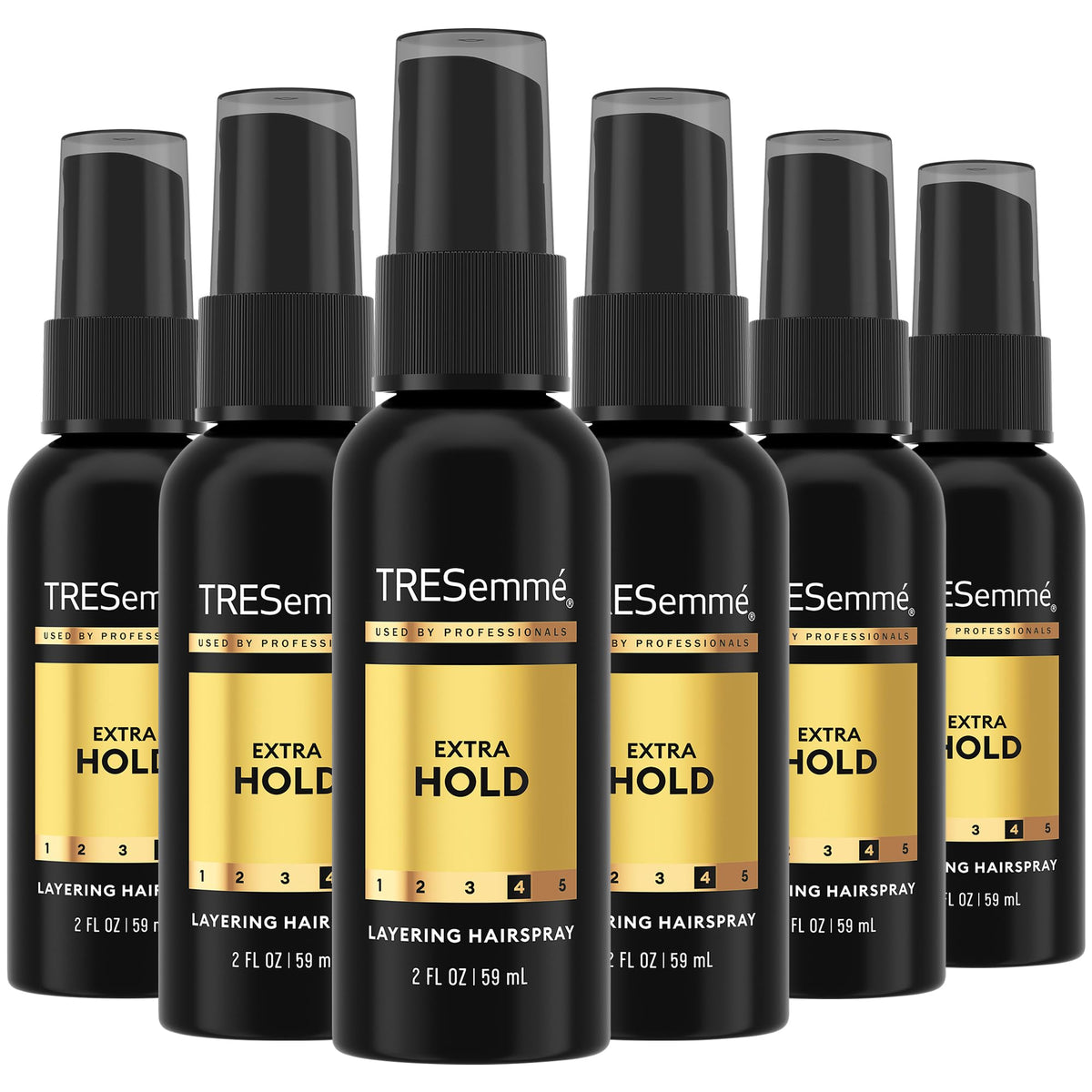 TRESemmé Travel Hairspray, Extra Hold, 6-Pack - Non-Aerosol Hair Spray for Layering, Anti-Humidity, Anti-Frizz Hair Products, 2 Oz Ea Beauty & Personal Care TRESemmé