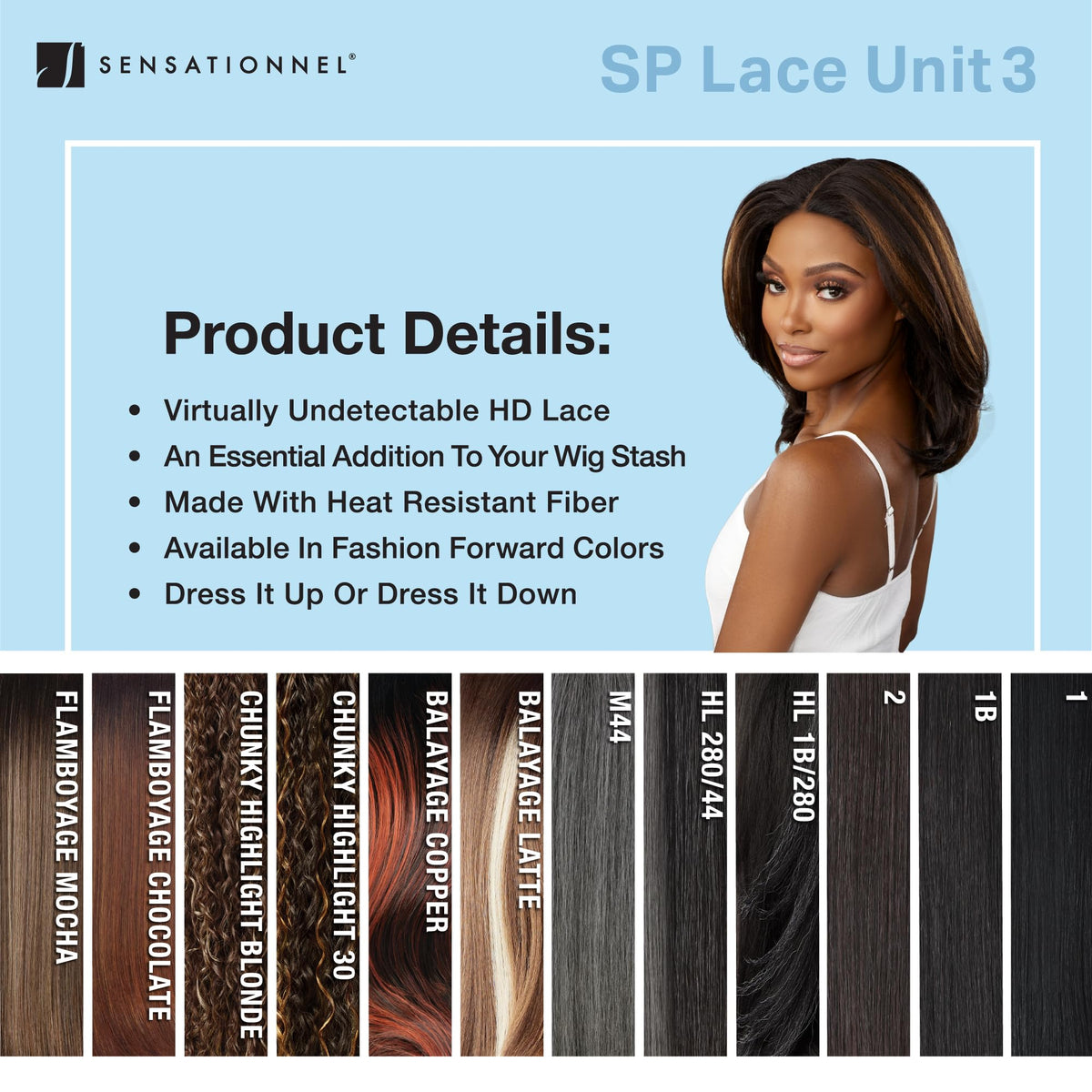 Sensationnel Dashly Lace Saltandpepper Wig-Sp Unit 3, FLAMBOYAGEMOCHA