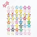 YAOKUA Star Hair Clips for Girls, 50 Pcs No Slip star Metal fashion Hair Snap Clips Barrettes for Kids Teens Women Beauty & Personal Care YAOKUA